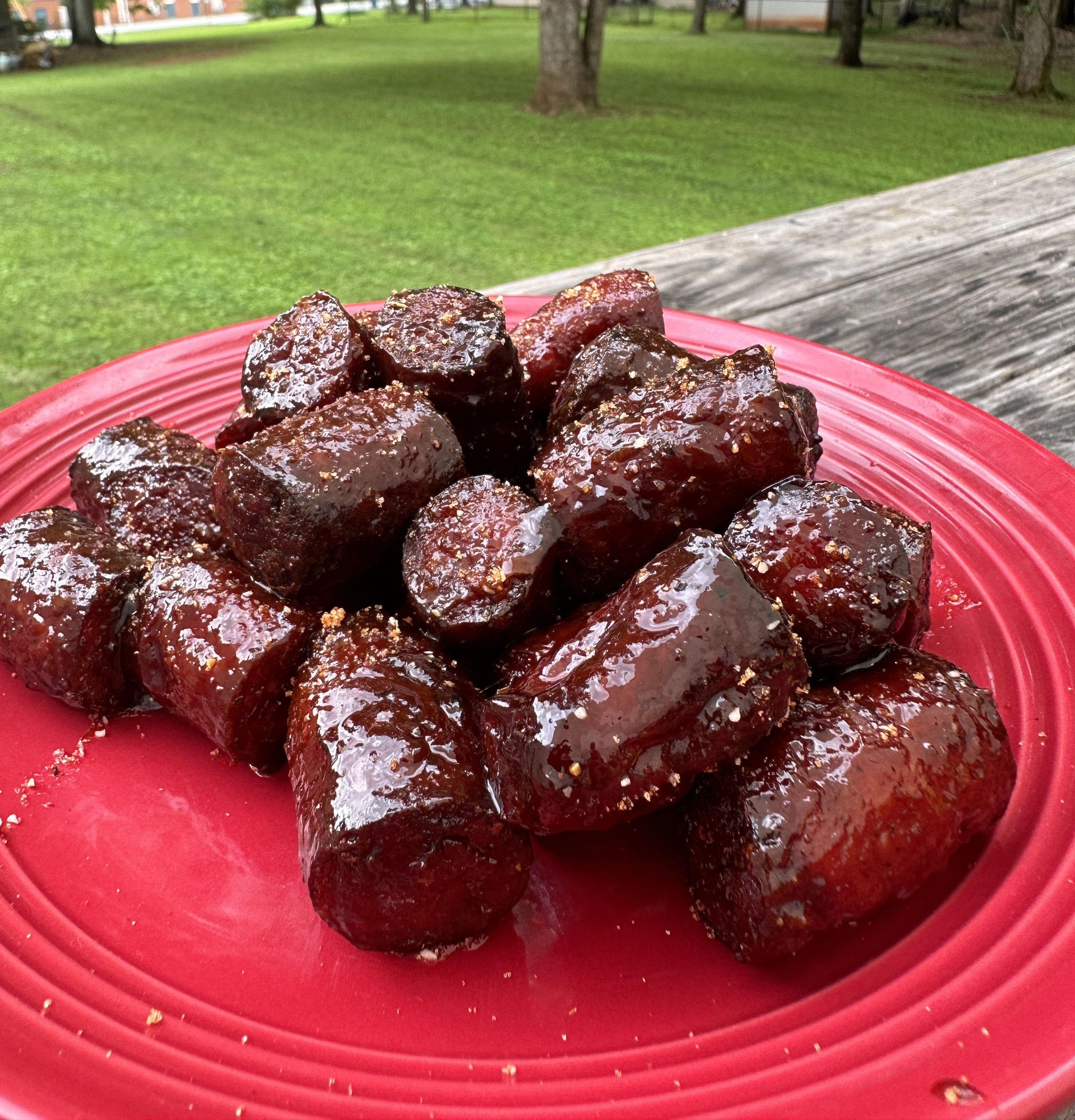 Bamagrillmaster conecuh sausage burnt ends