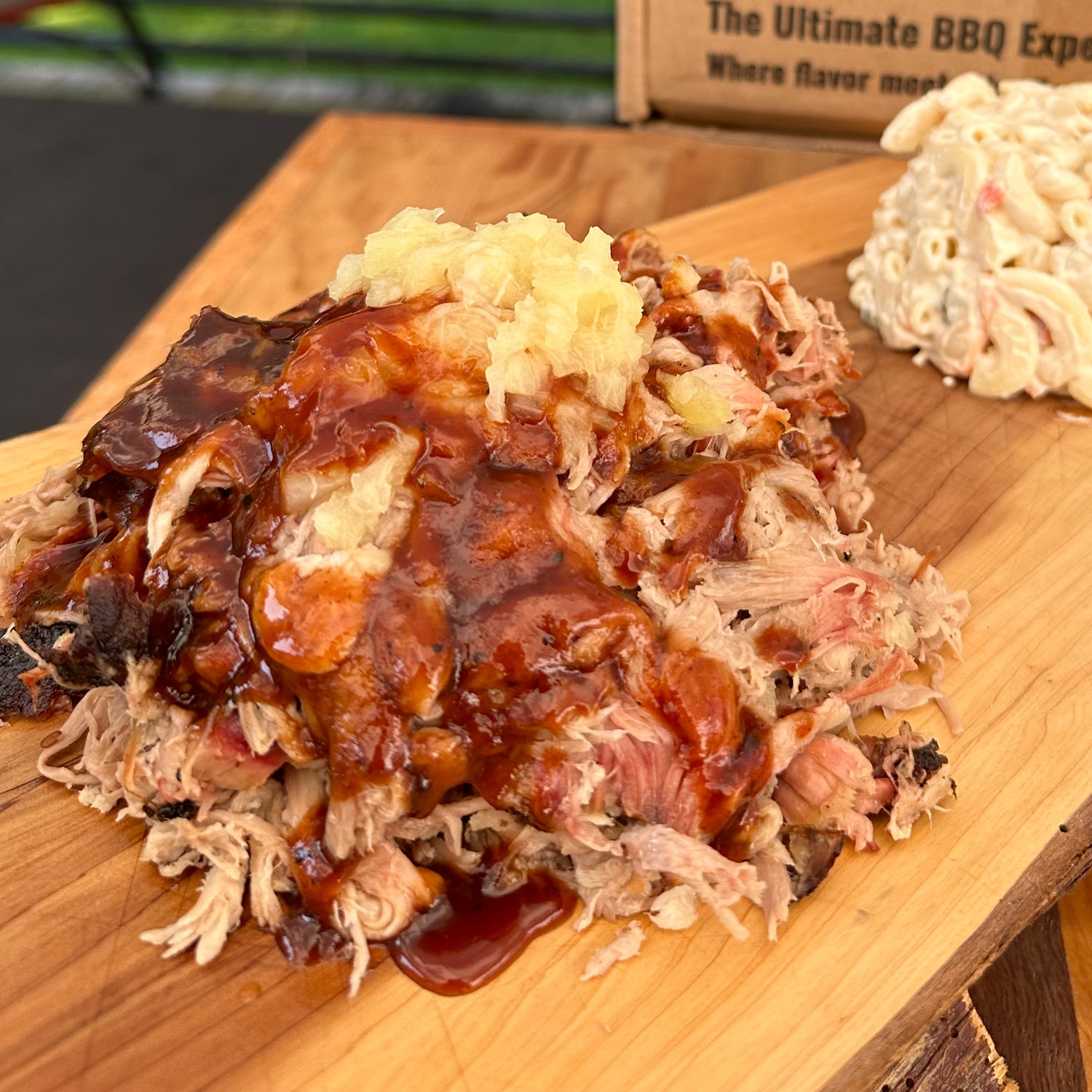Hawaiian Pork Butt with bbq sauce