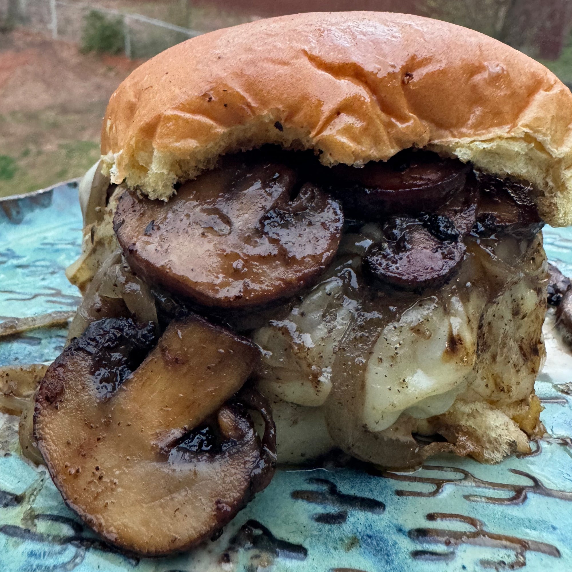 Mushroom Swiss Burger