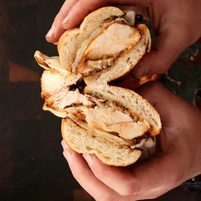 Spicy Buttermilk Buffalo Fried Chicken Hoagies