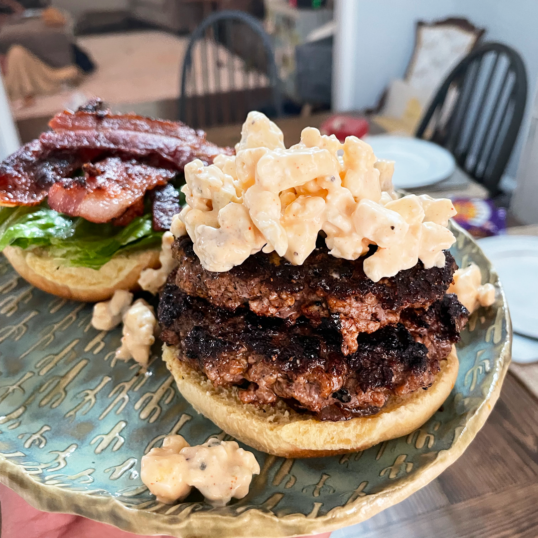 Cheesy Onion Smash Burgers - Over The Fire Cooking