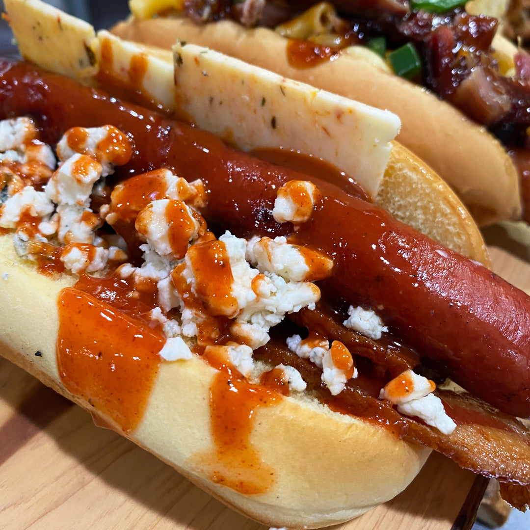 Buffalo Blue Hot Dog