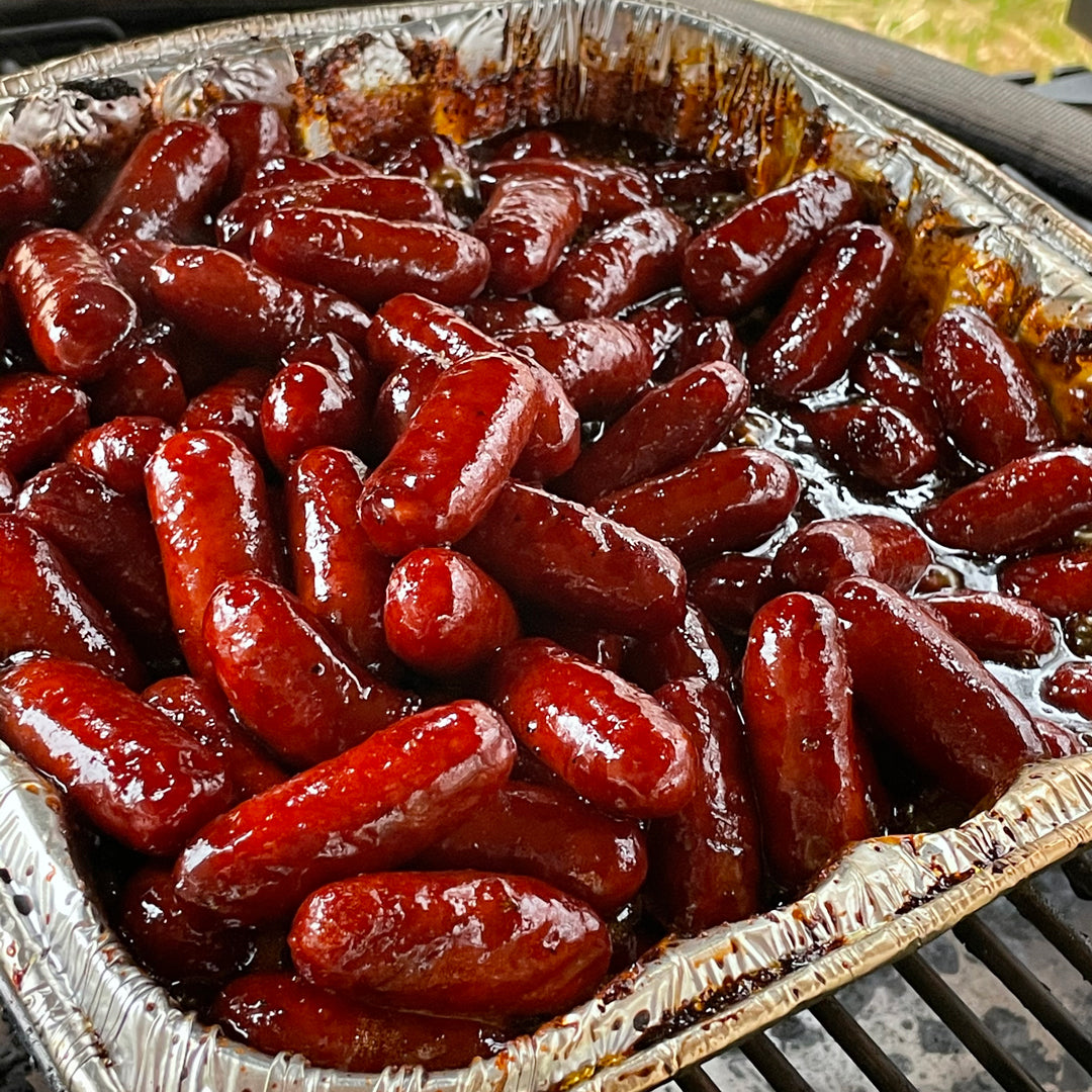 Little Smokies on a smoker