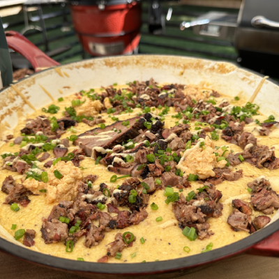 Brisket & Pimento Cheese Grits