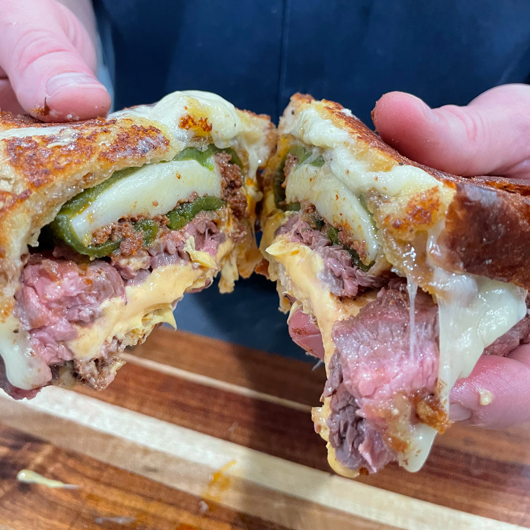 Chile Relleno Grilled Cheesesteak