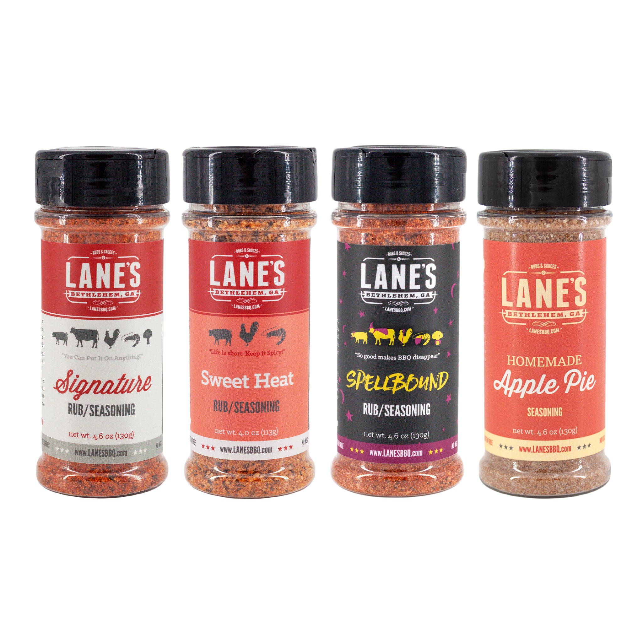 Lane's Best Pork Rubs 4-Pack Set