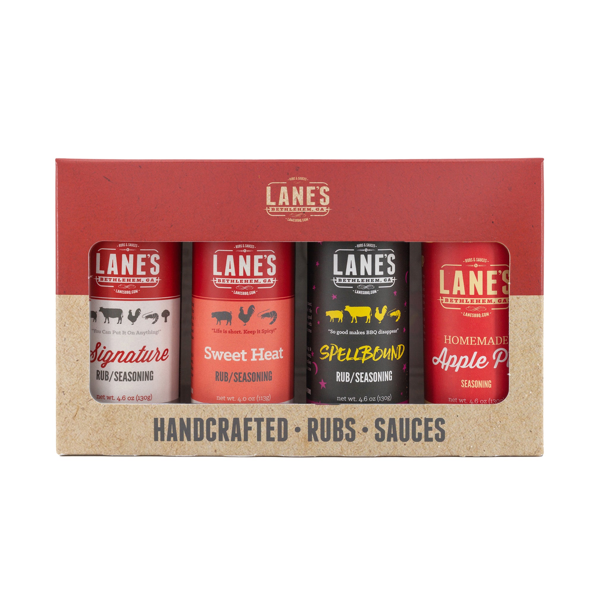 Lane's Best Pork Rubs 4-Pack Set