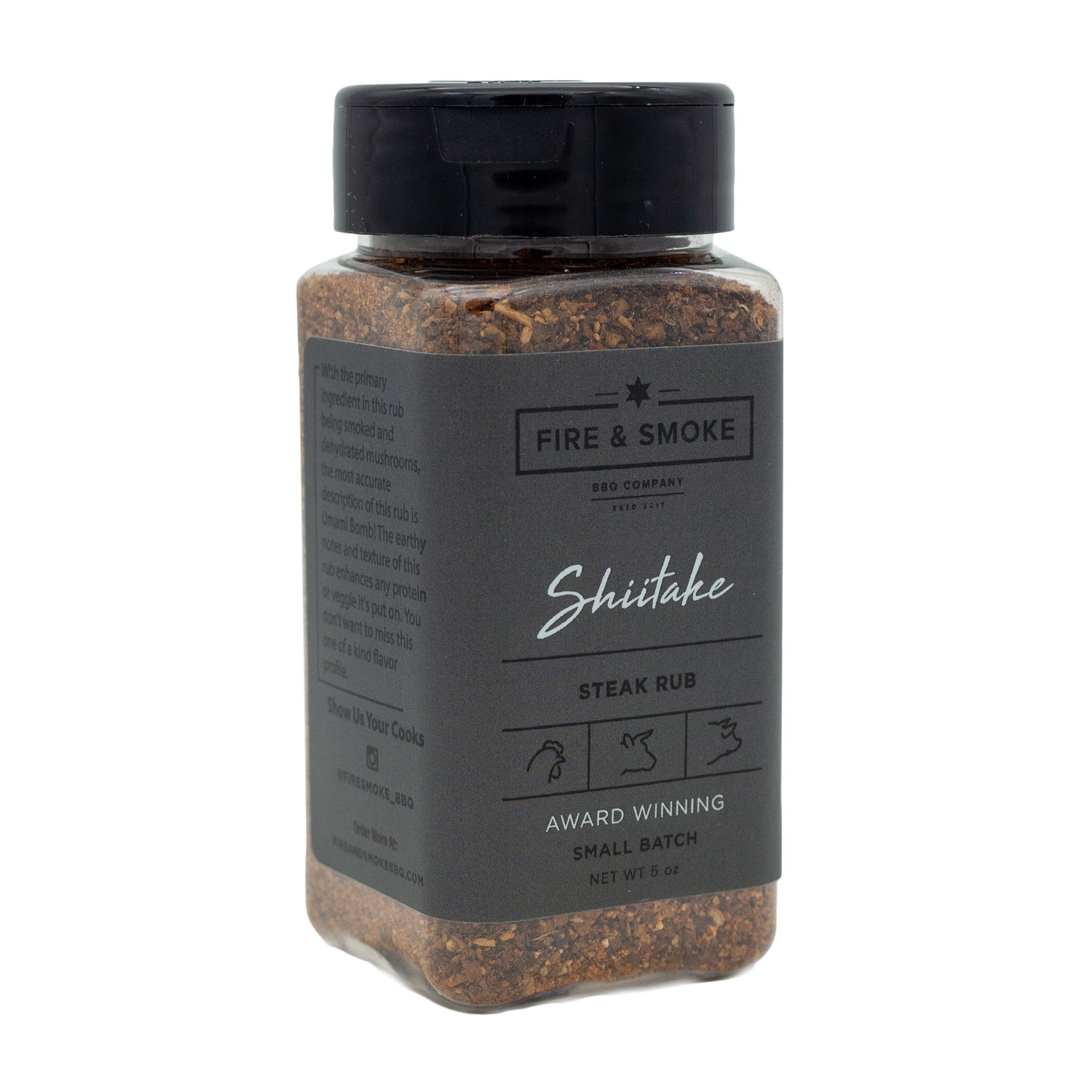 Fire & Smoke Shiitake Steak Rub