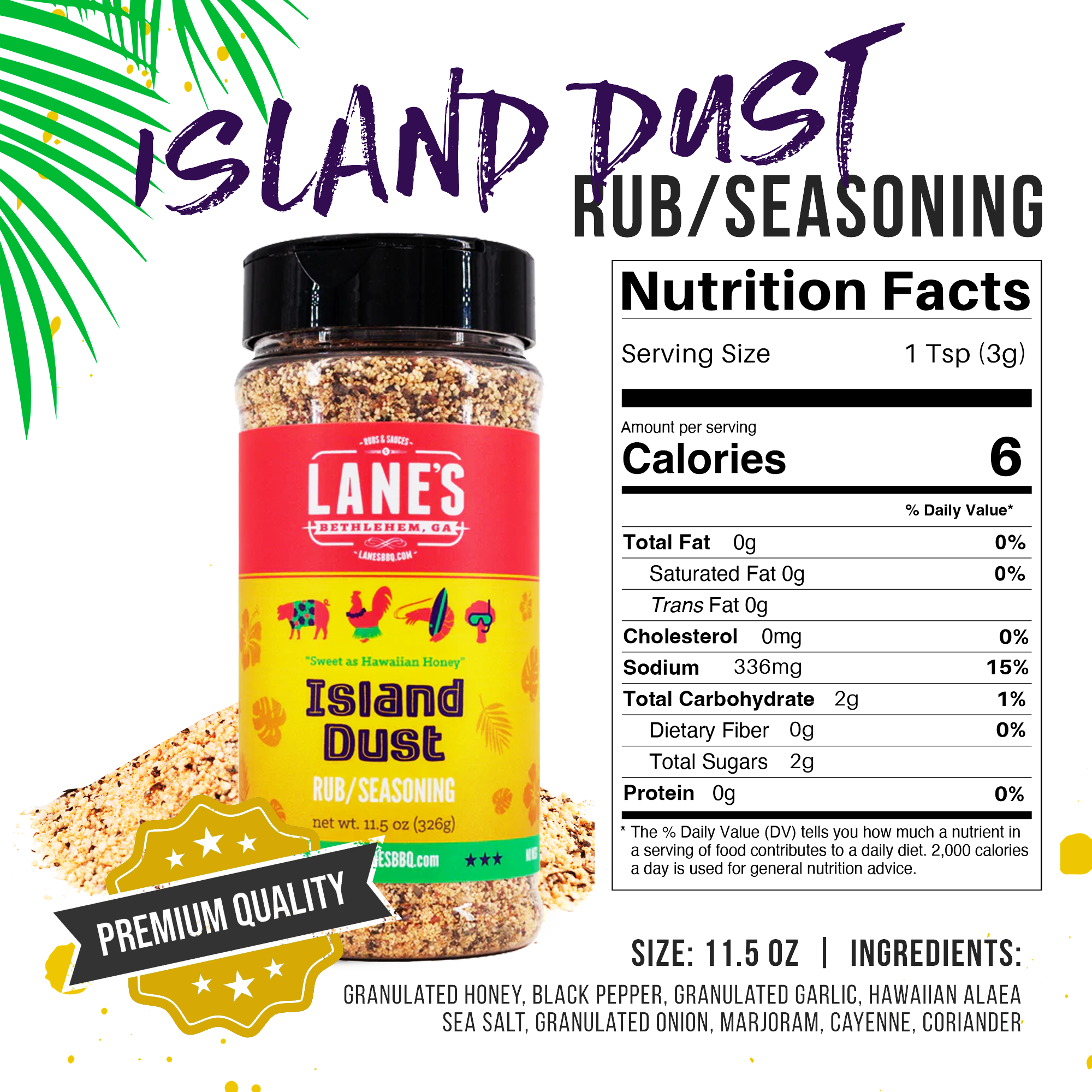 Island Dust Rub & Seasoning