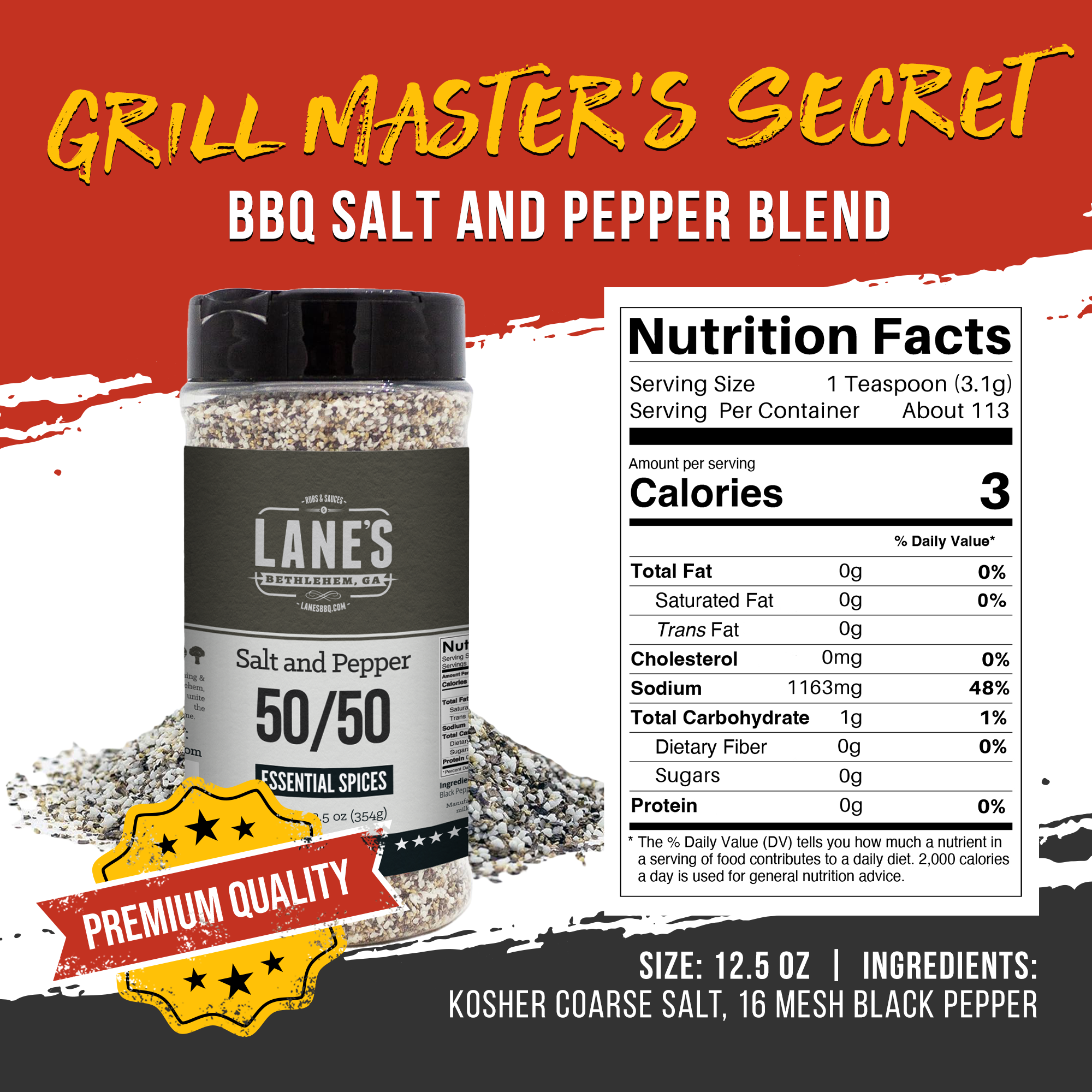 Salt and Pepper 50/50