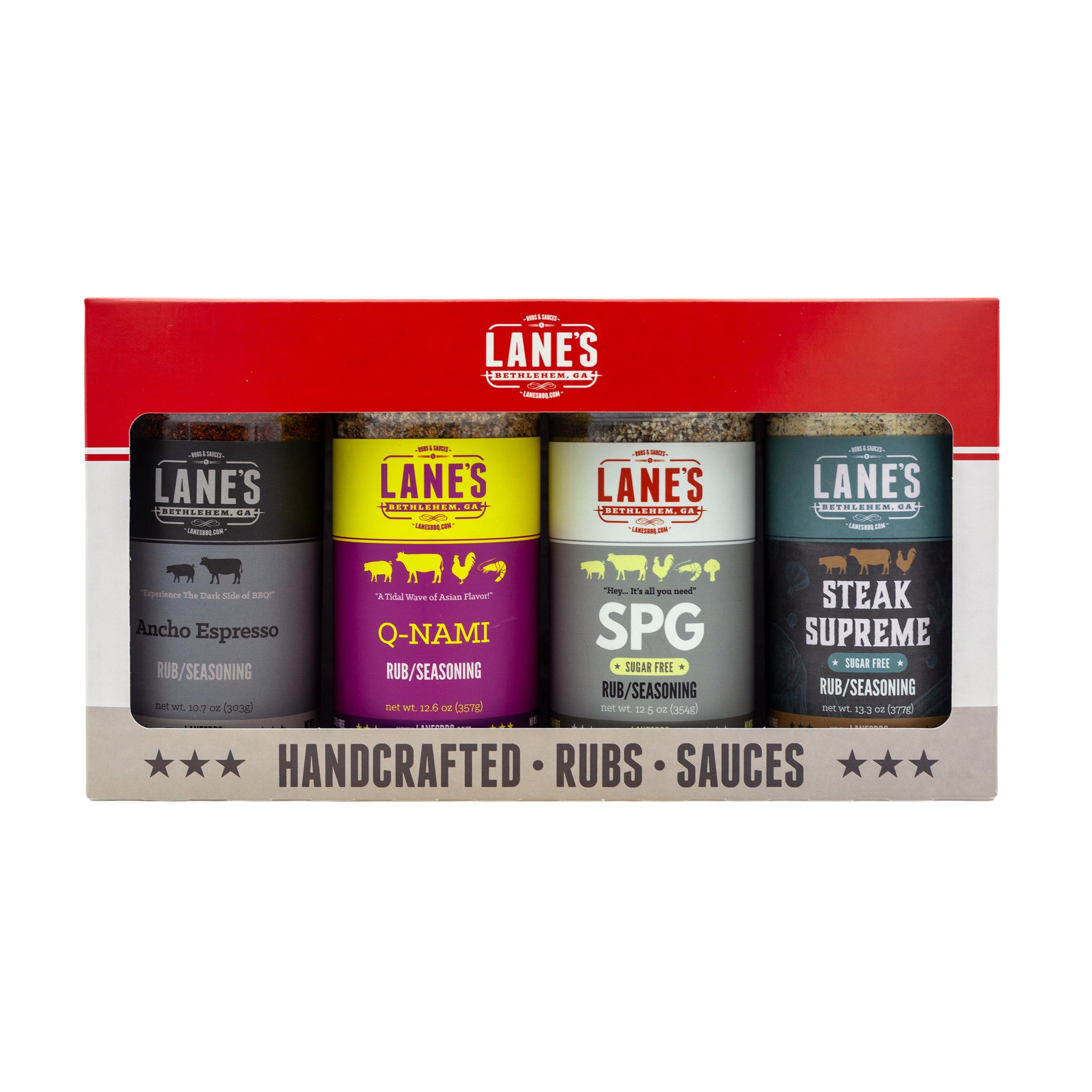 Lane's Best Steak Rubs 4-Pack Set