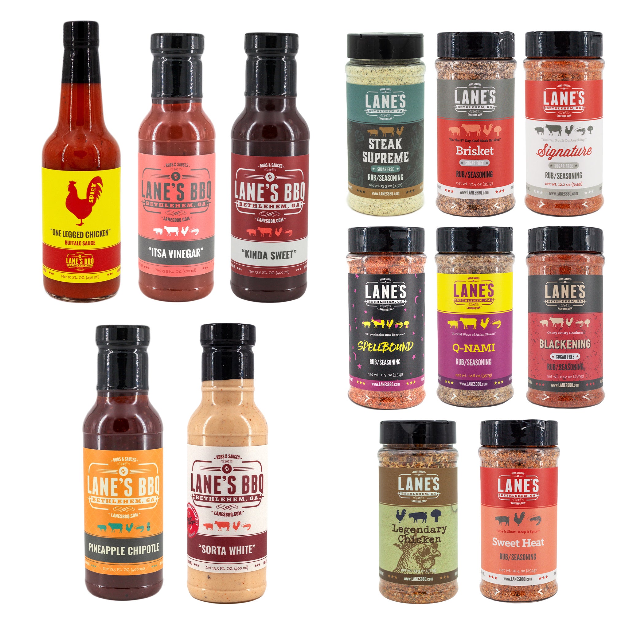 Most Popular Rubs & Sauces Set