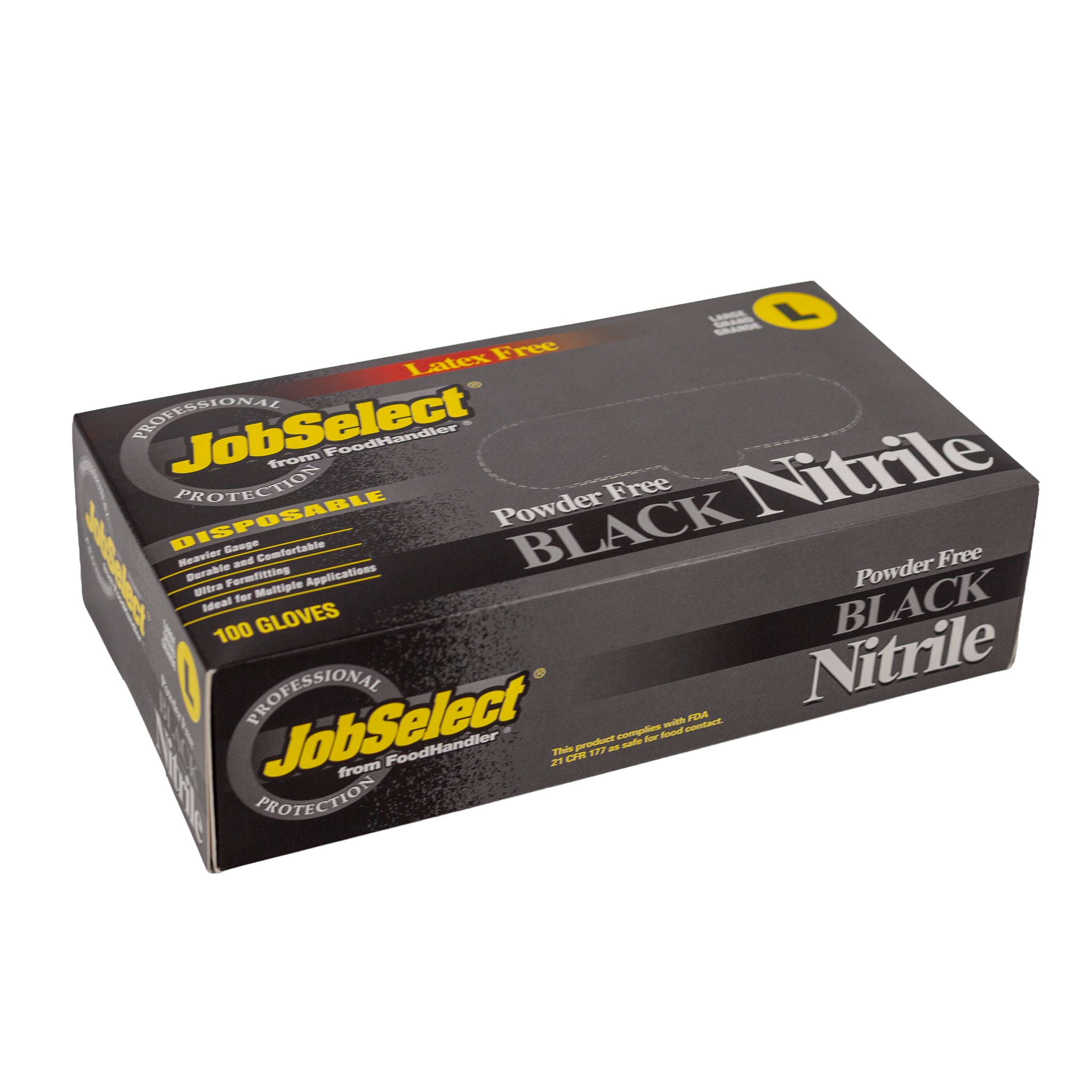 Black Nitrile BBQ Gloves - 100 Count Box