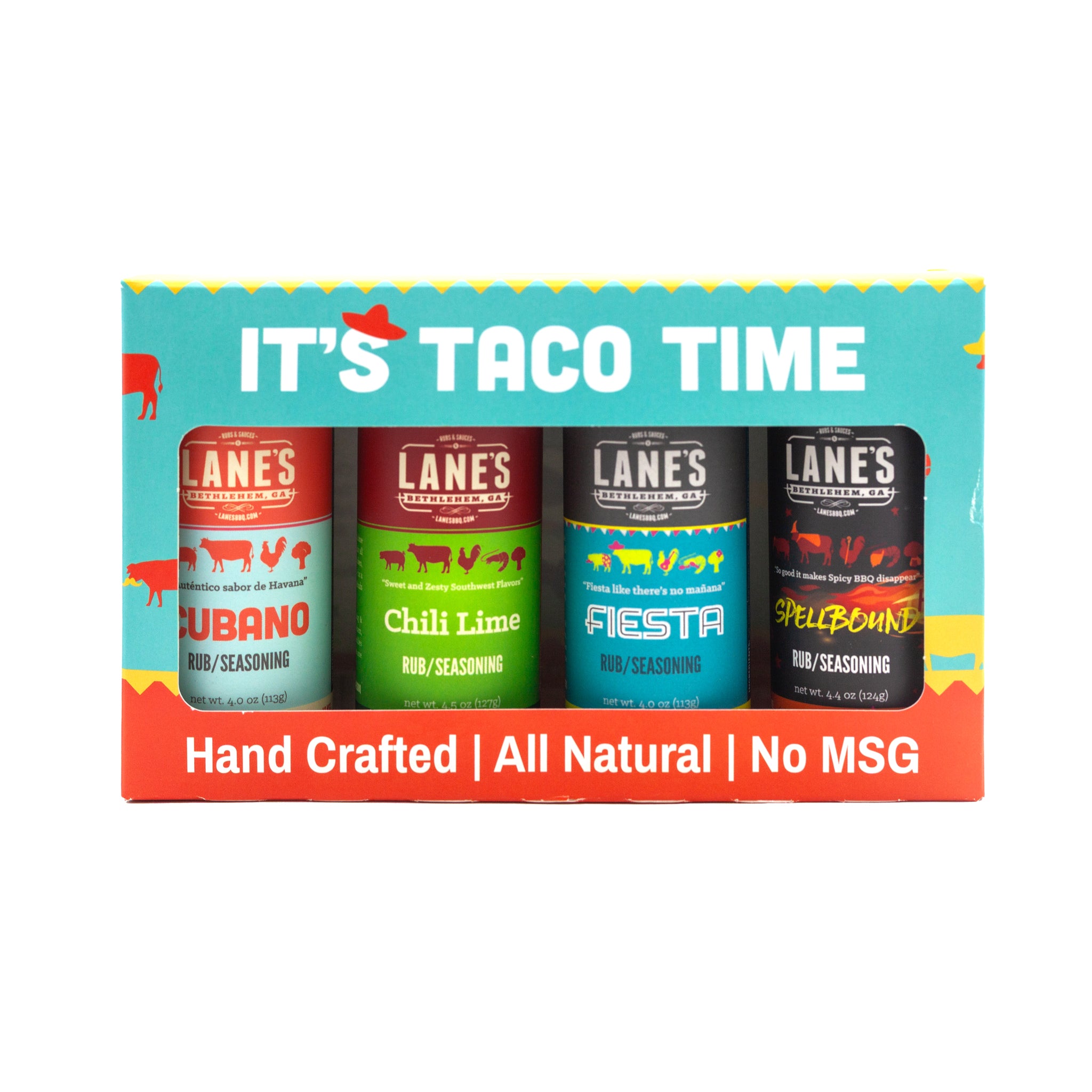 It's Taco Time - 4 Rub Gift Set