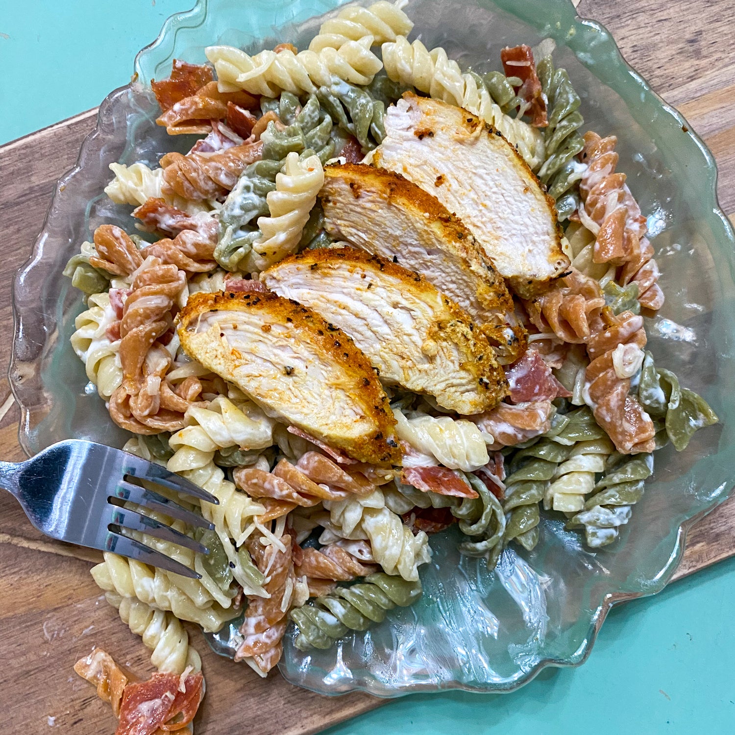 Spicy Chicken Pasta Salad with HD3