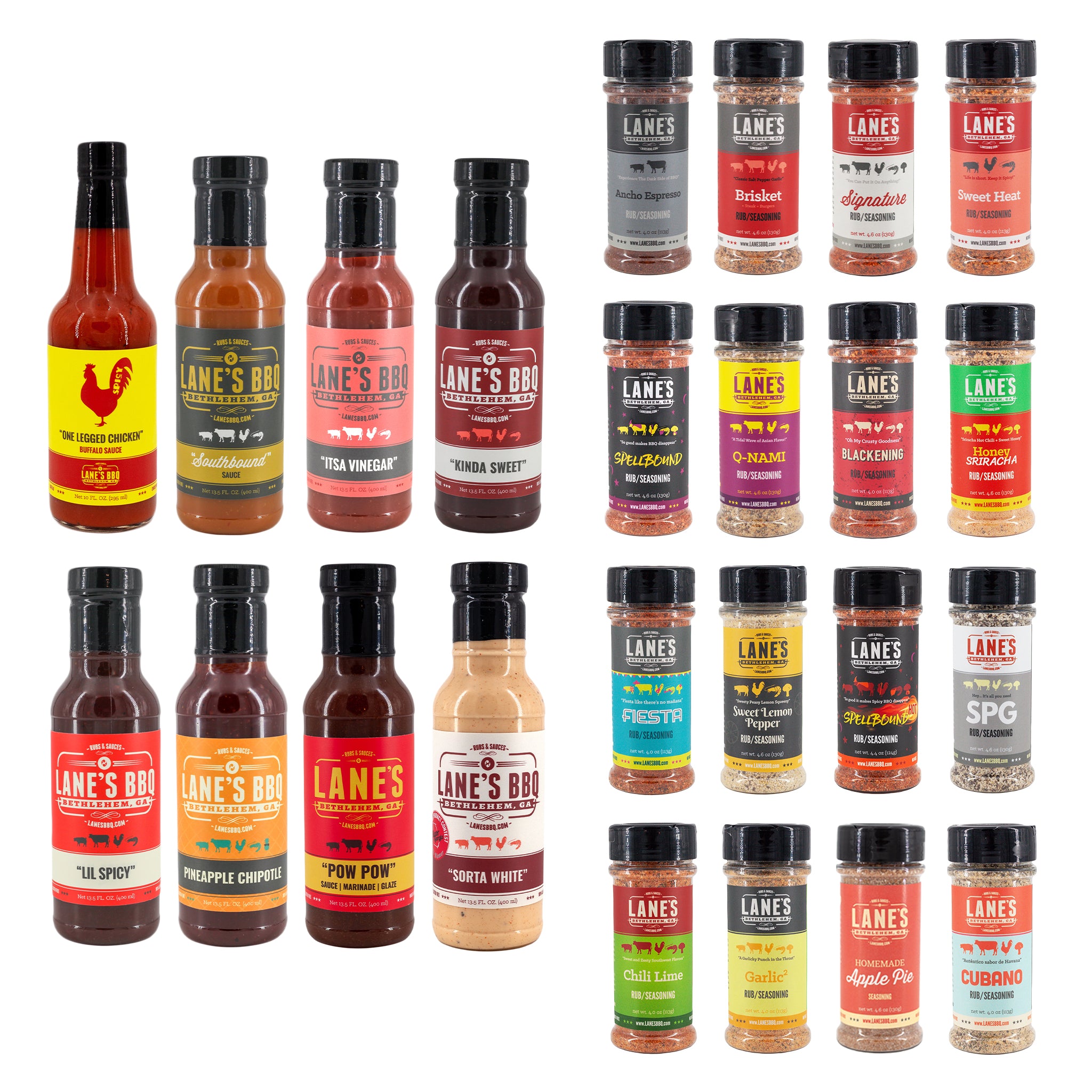 Lane's BBQ Complete Rubs & Sauces Set