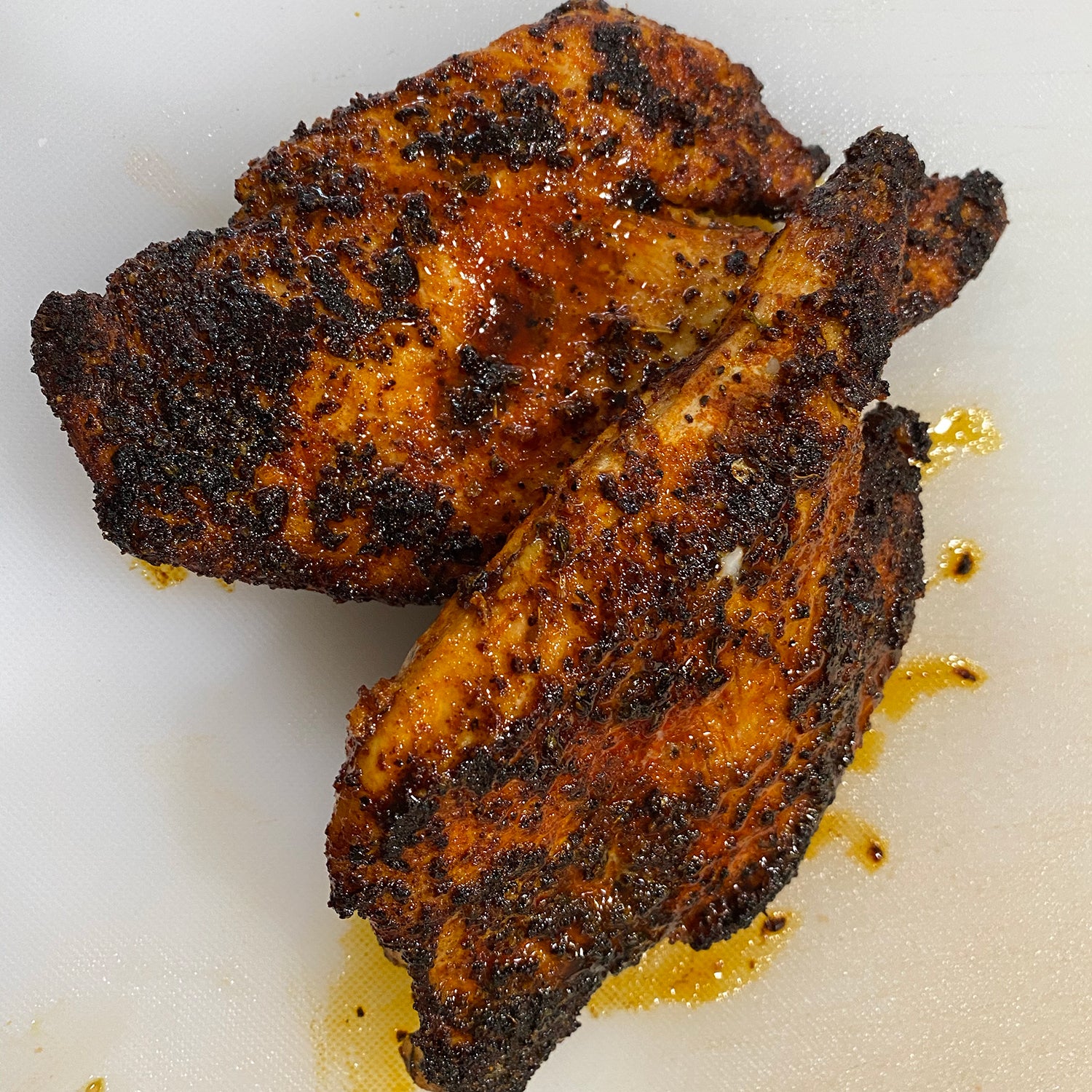 Blackening rub on chicken