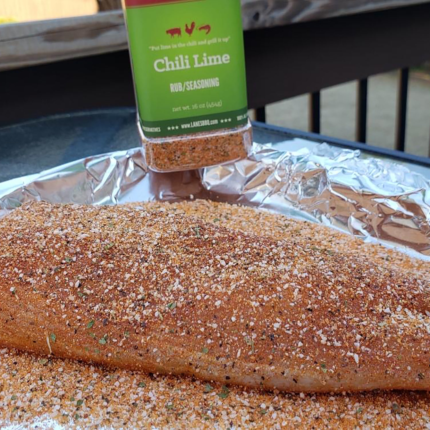 Tilapia seasoned with Chili Lime Rub