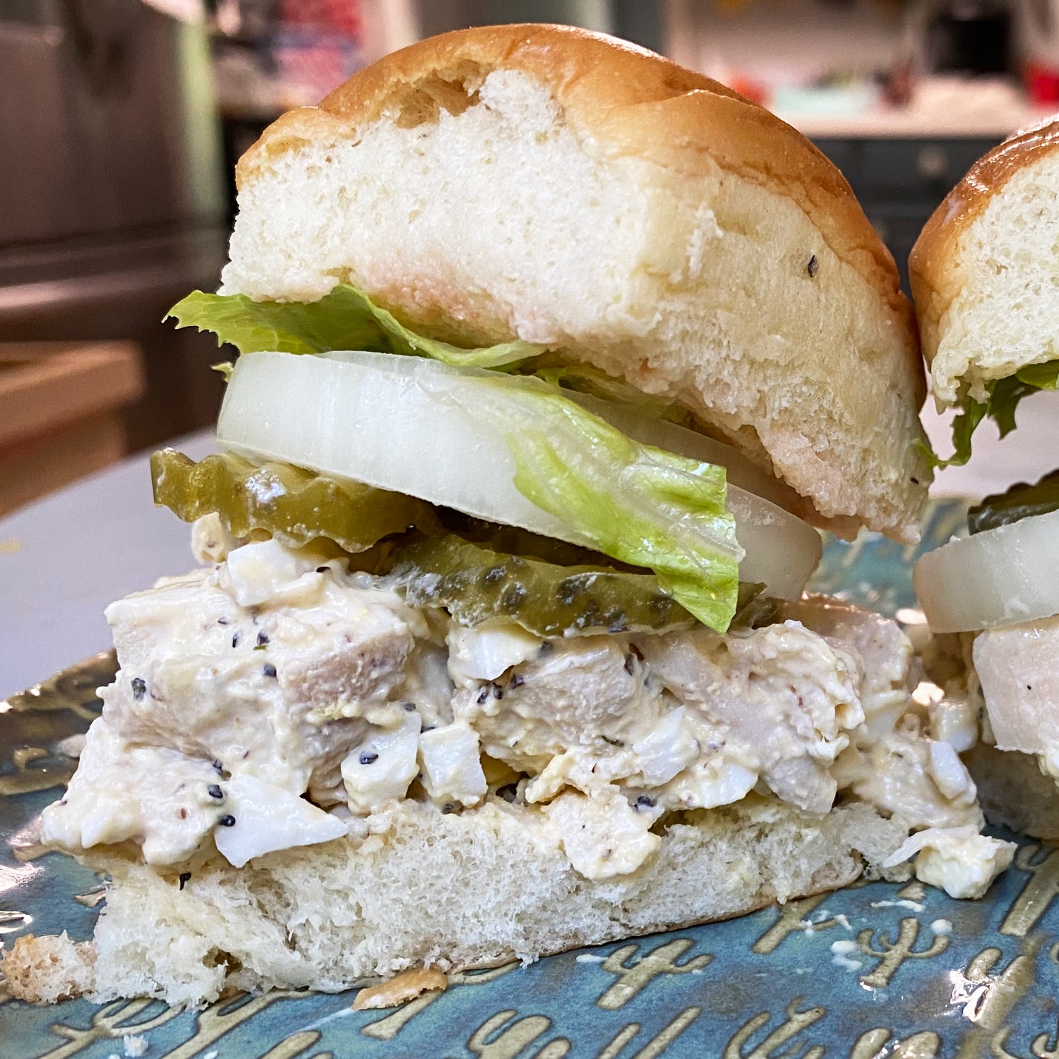 Chicken salad slider with Cubano Rub