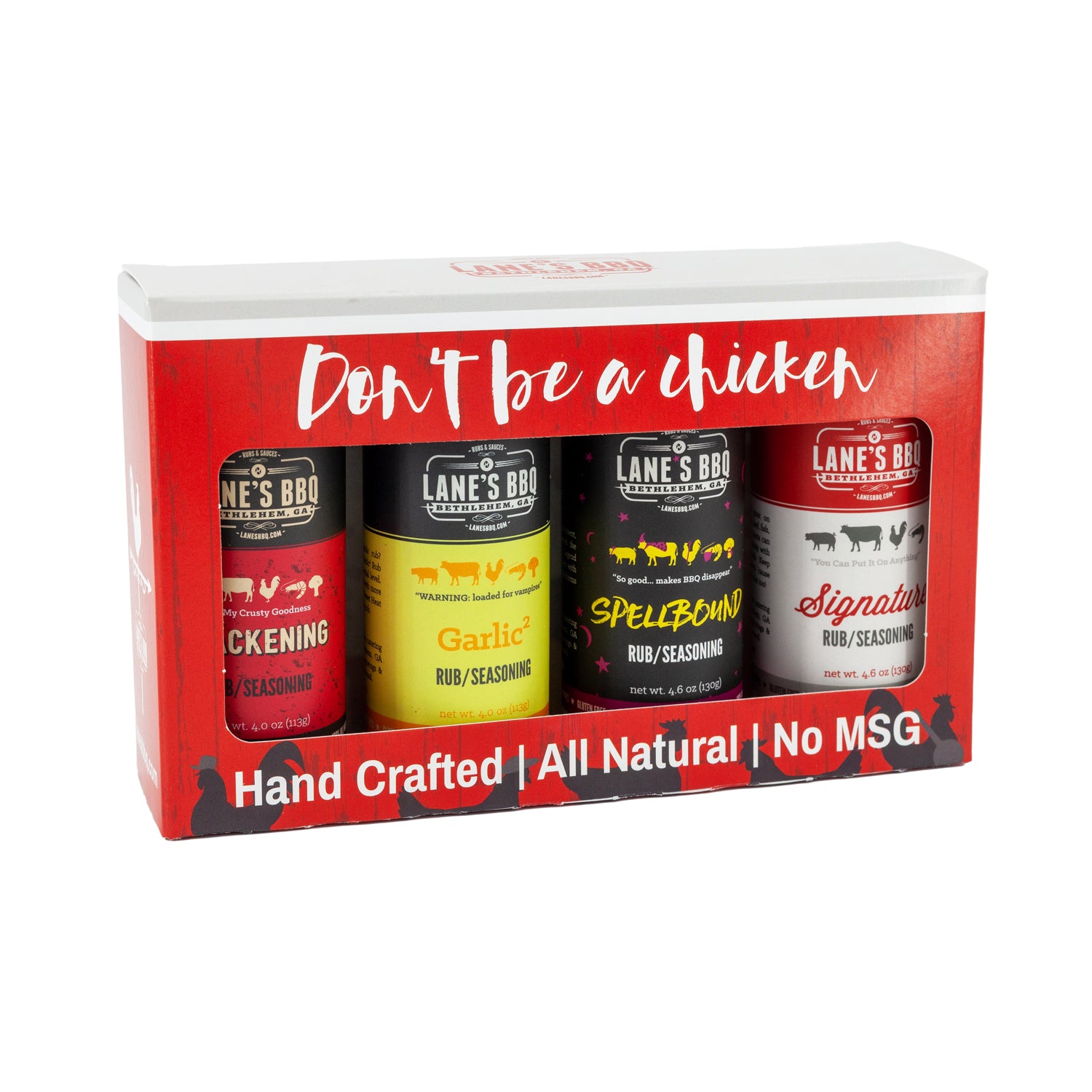 Don't Be A Chicken - 4 Rub Gift Set