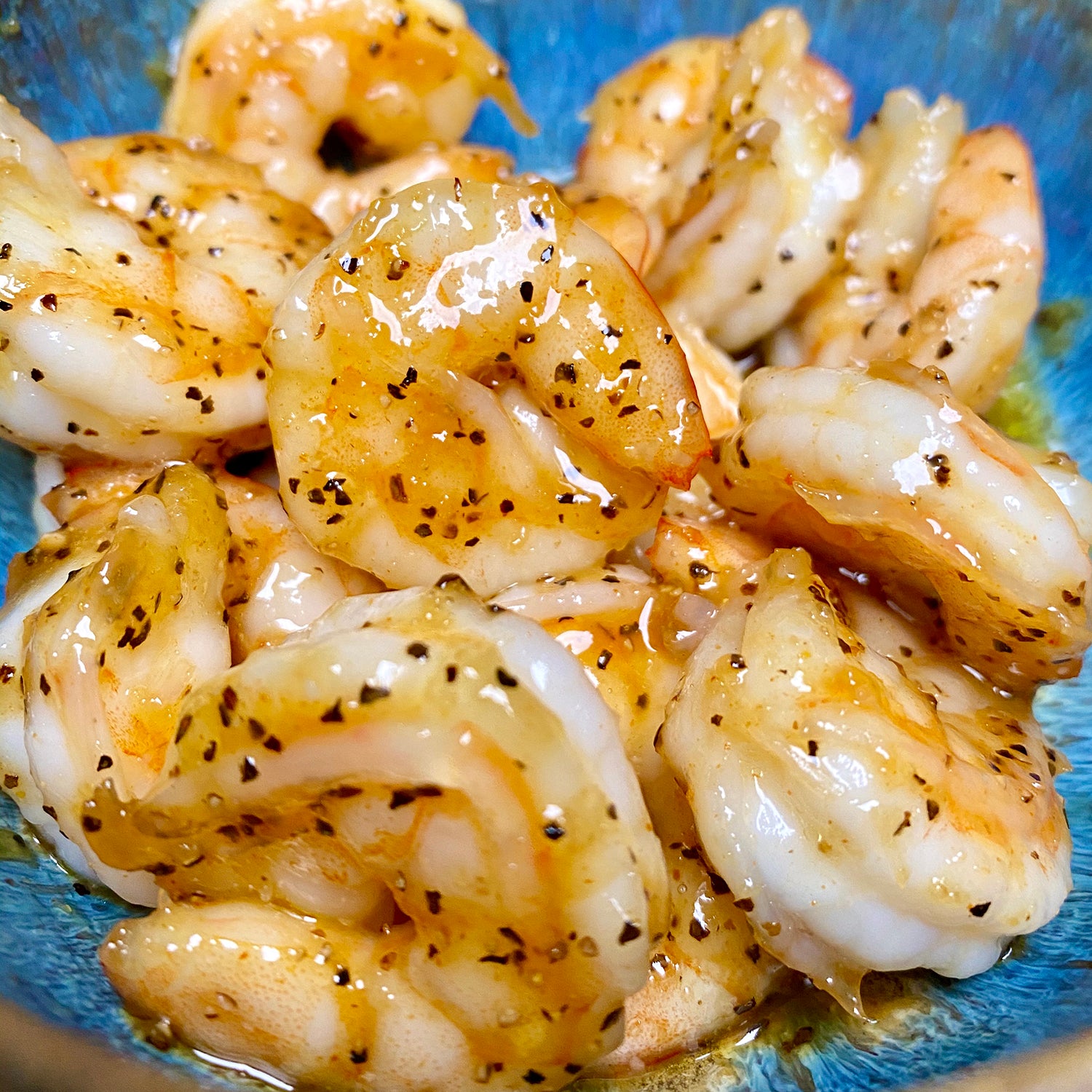 Honey Sriracha Seasoning on Shrimp