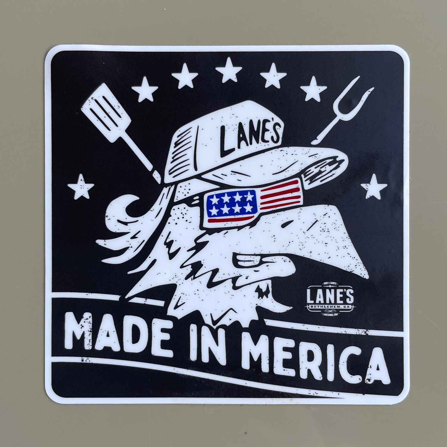 Made in Merica Sticker - 4 inch Sticker