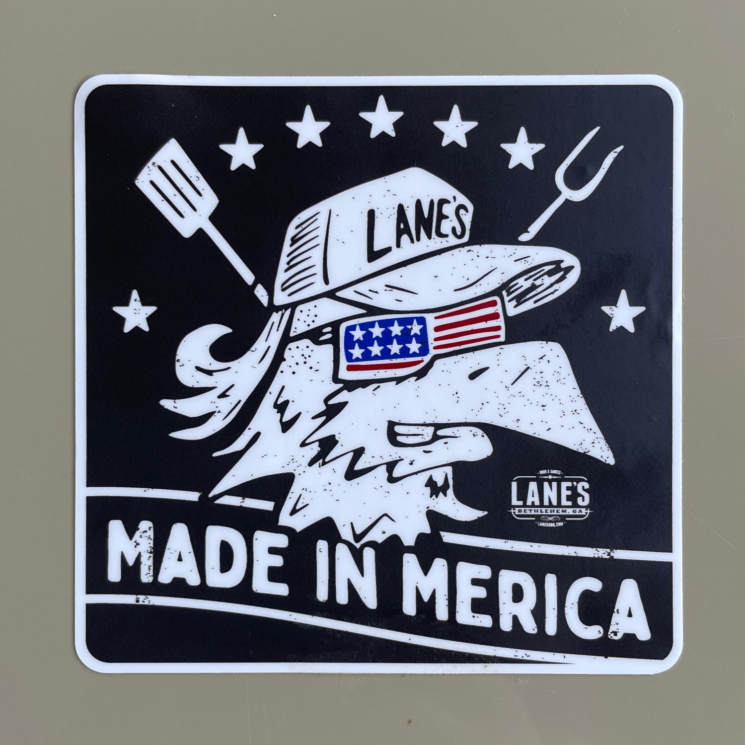 Made in Merica Sticker - 4 inch Sticker