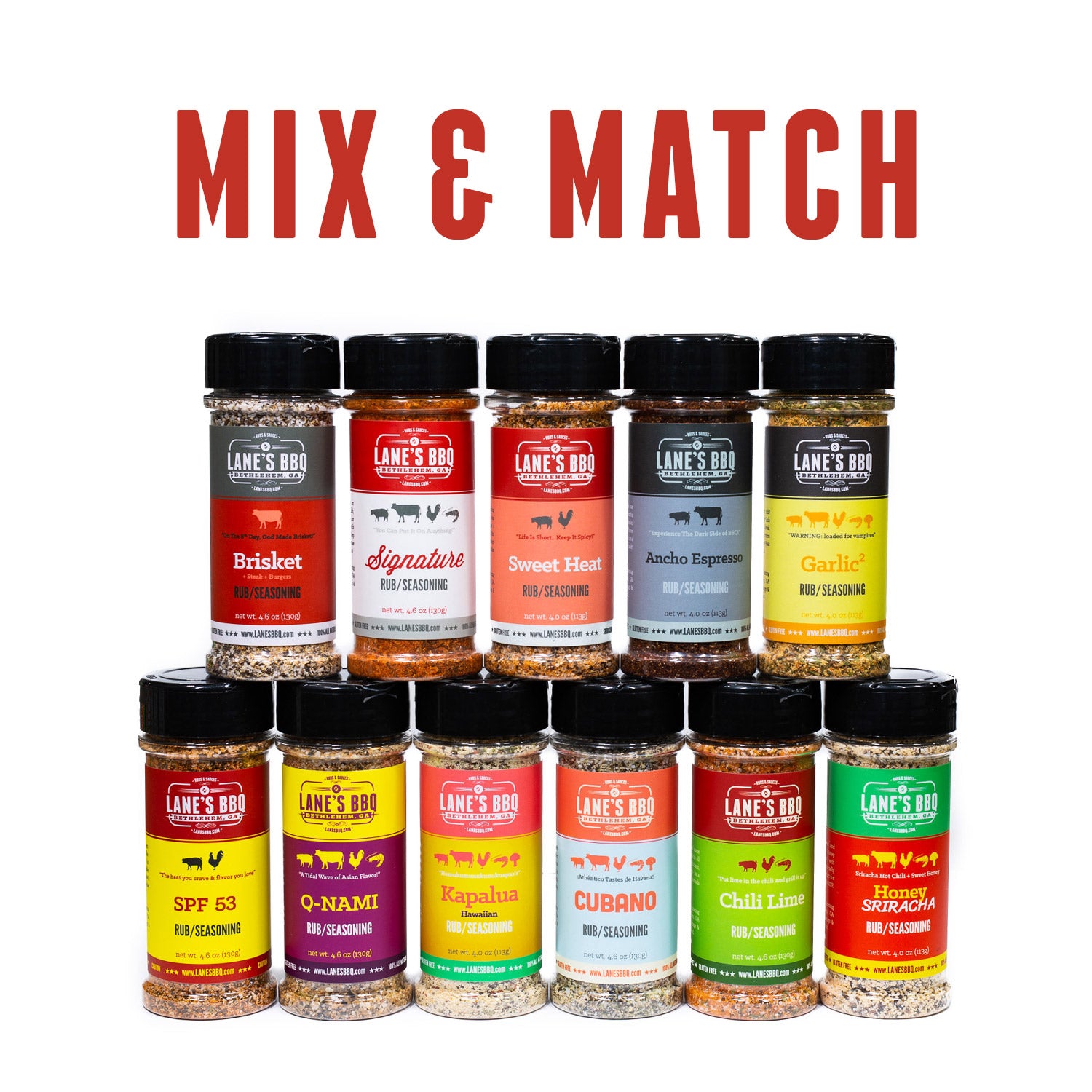 Mix & Match Rub Set (Choose 4)
