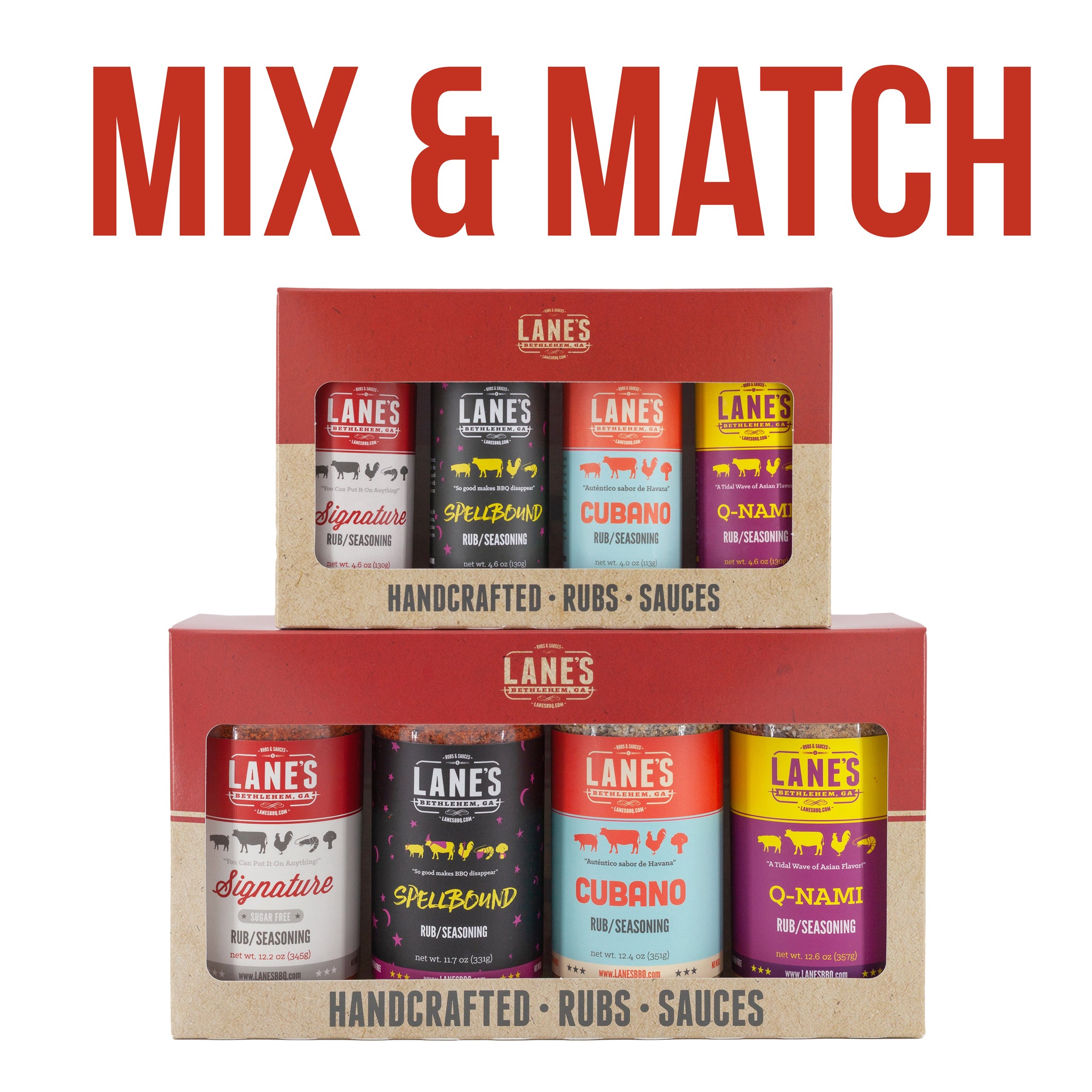Mix & Match 4 oz Rub, Seasonings
