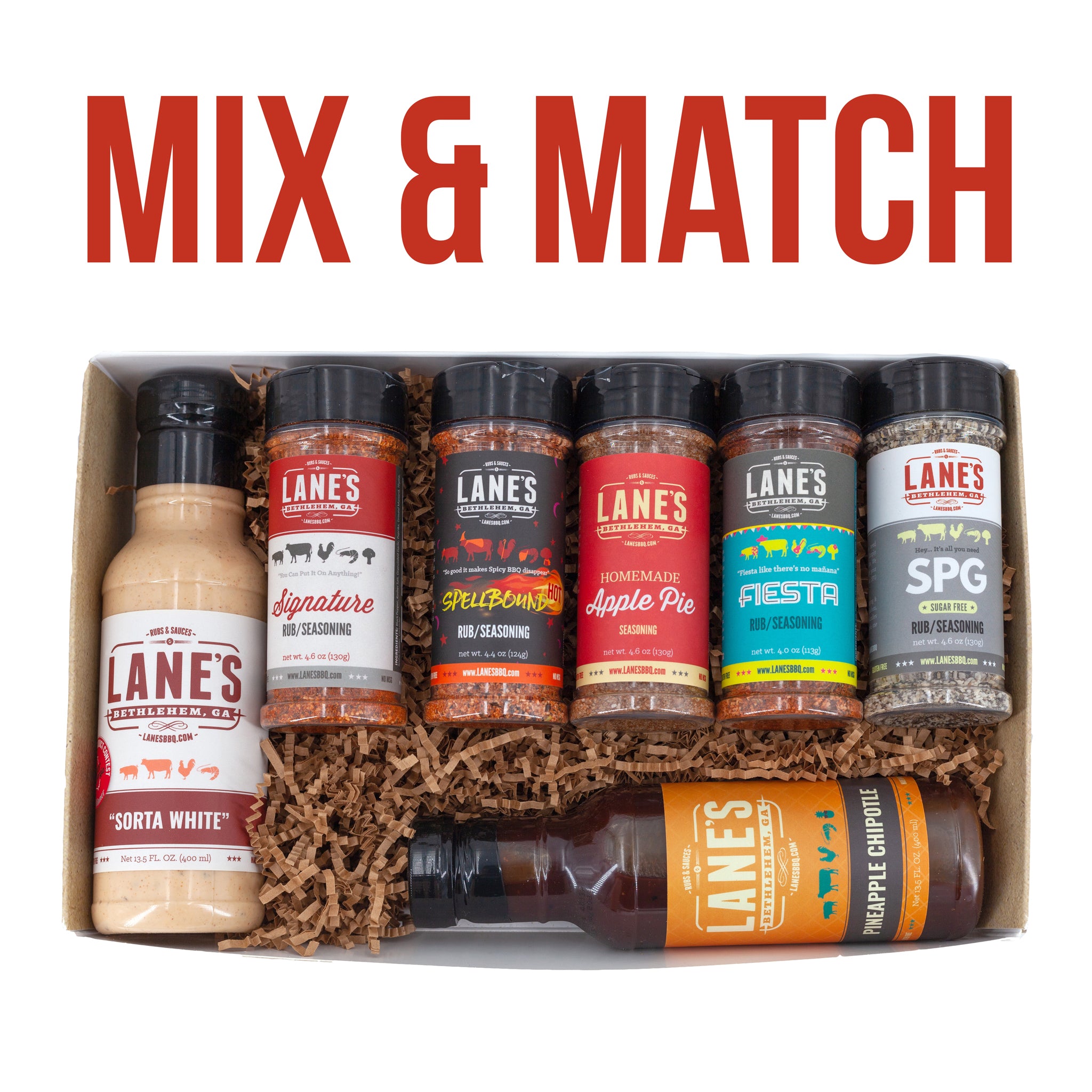 Mix & Match BBQ Rubs & Sauces Gift Set