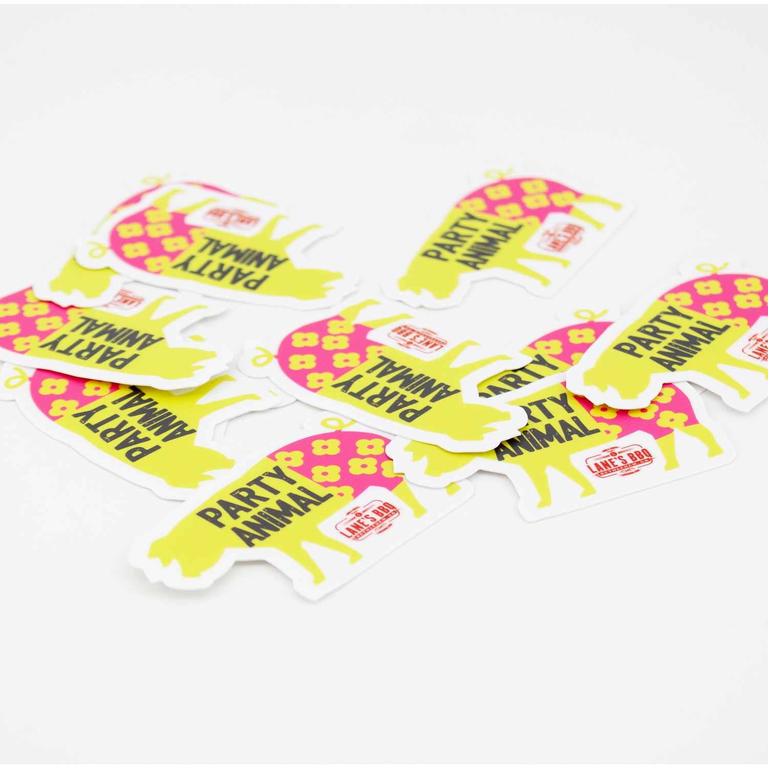 Party Animal Pig 3 inch Sticker