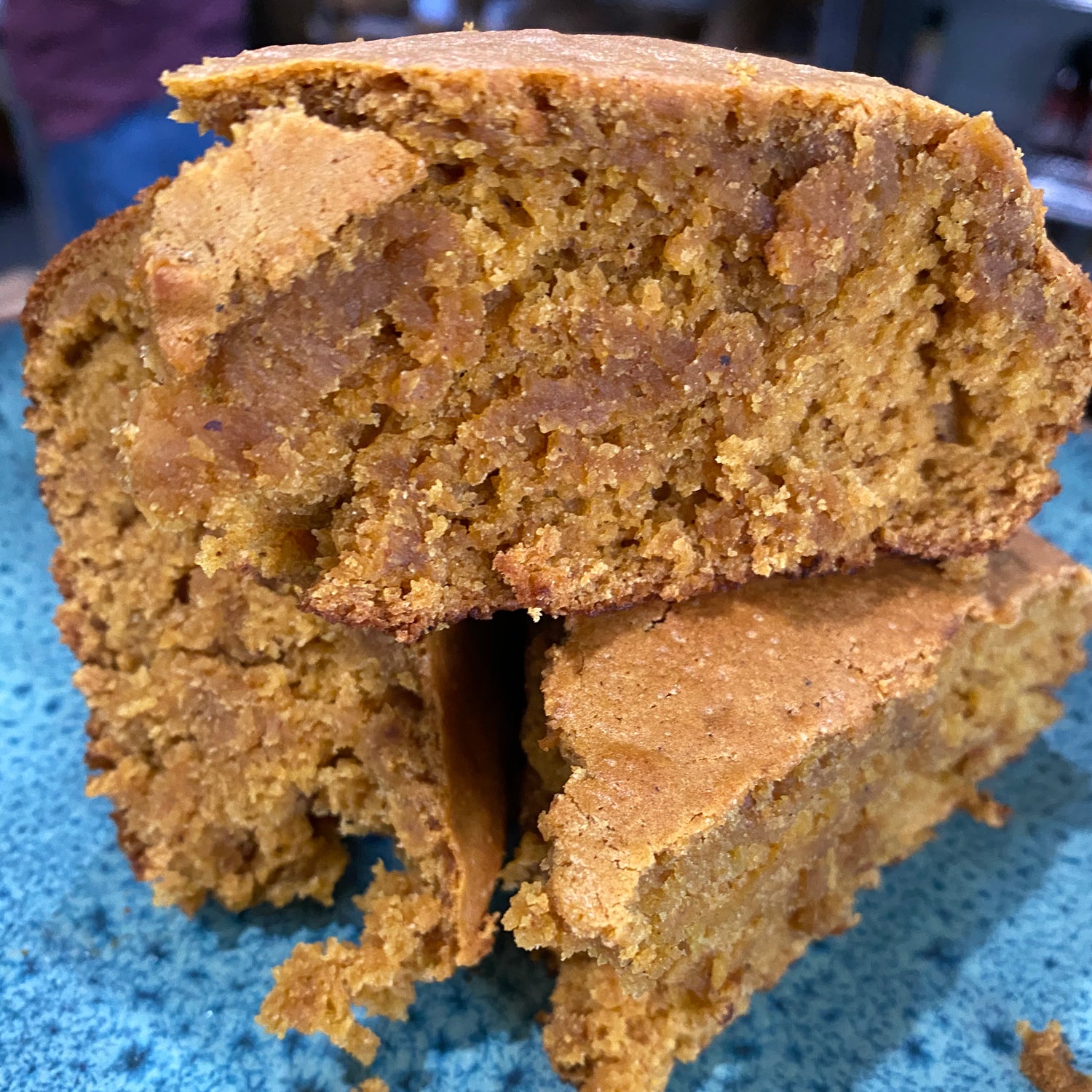 Pumpkin Spice Soberdough Bread on plate