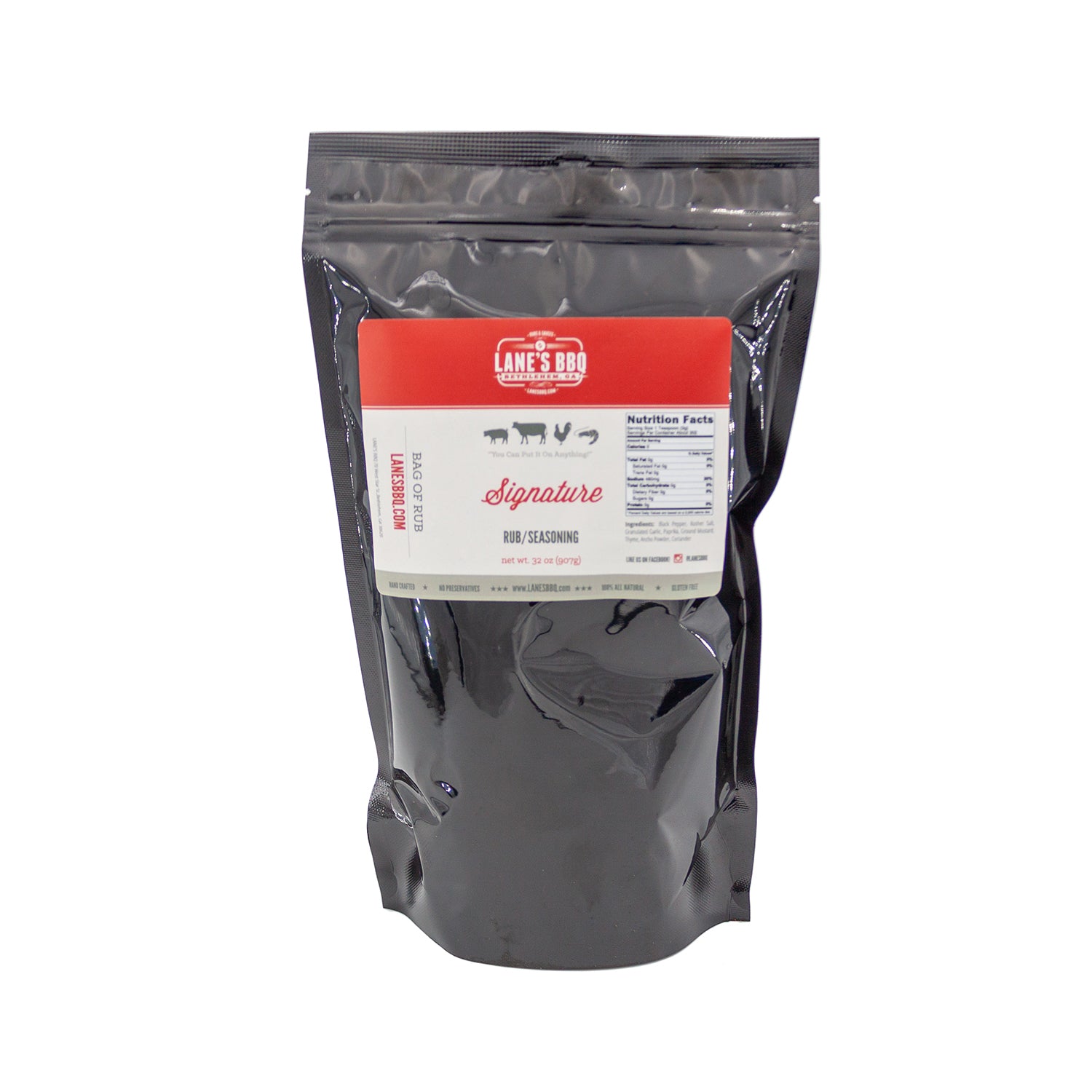 2lb Bag of Lane's Signature BBQ Rub Seasoning