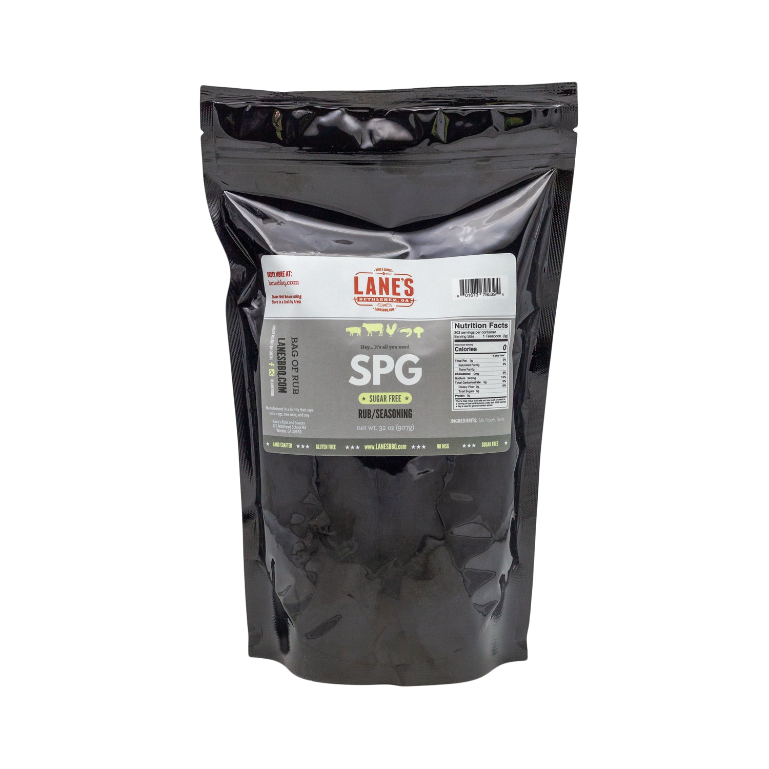 Lane's SPG Seasoning Bag Size
