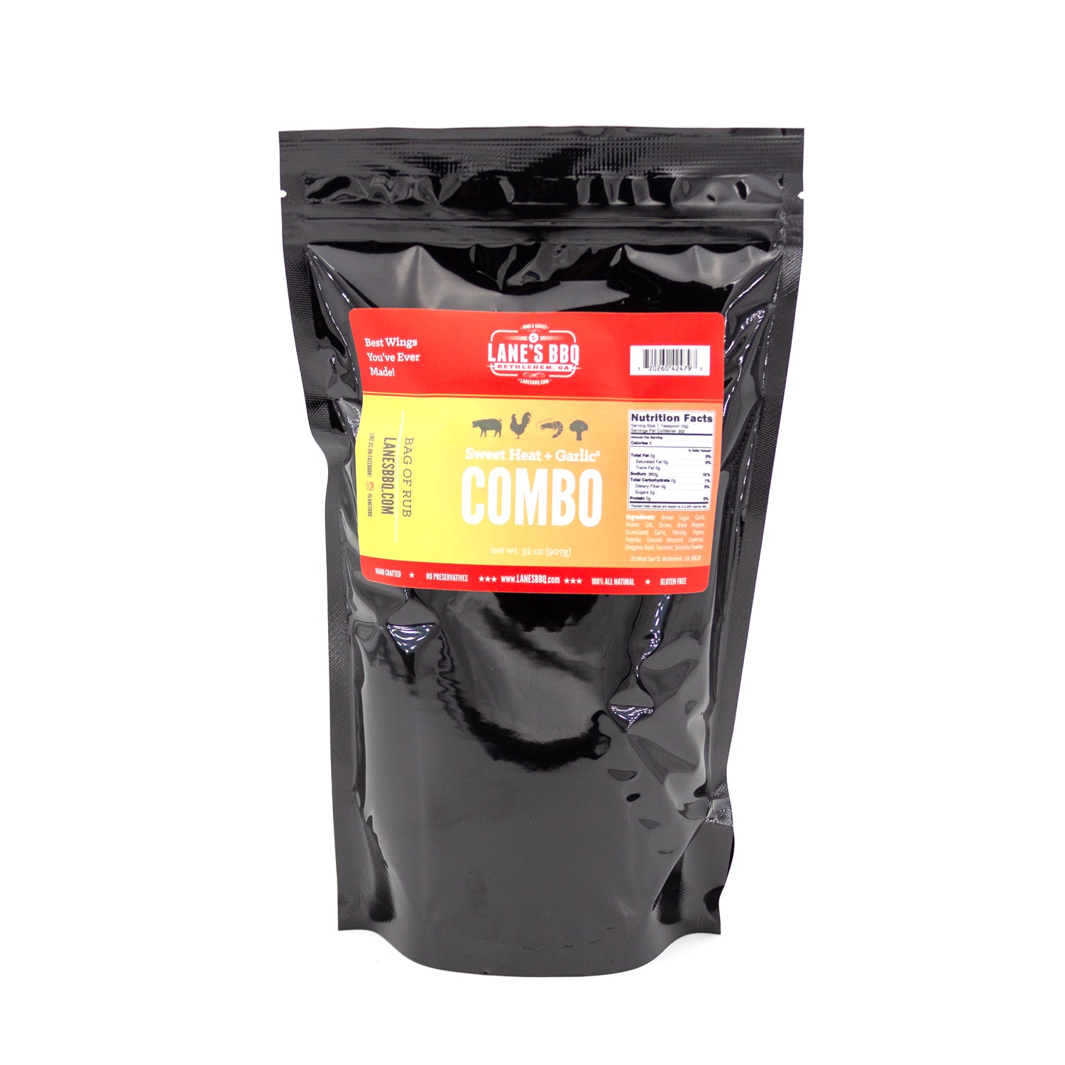2lb bag of Sweet Heat + Garlic Combo Seasoning