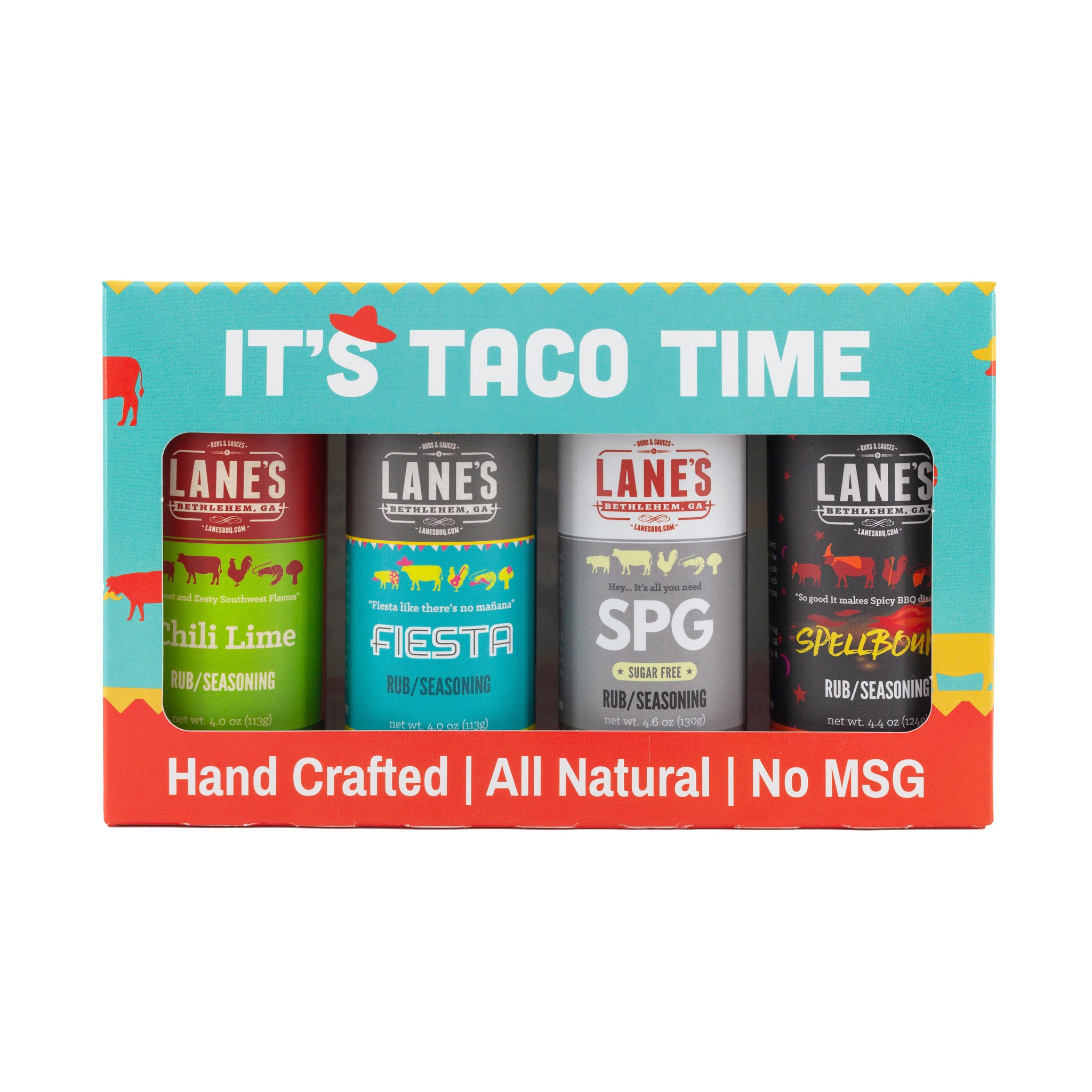 It's Taco Time - 4 Rub Gift Set