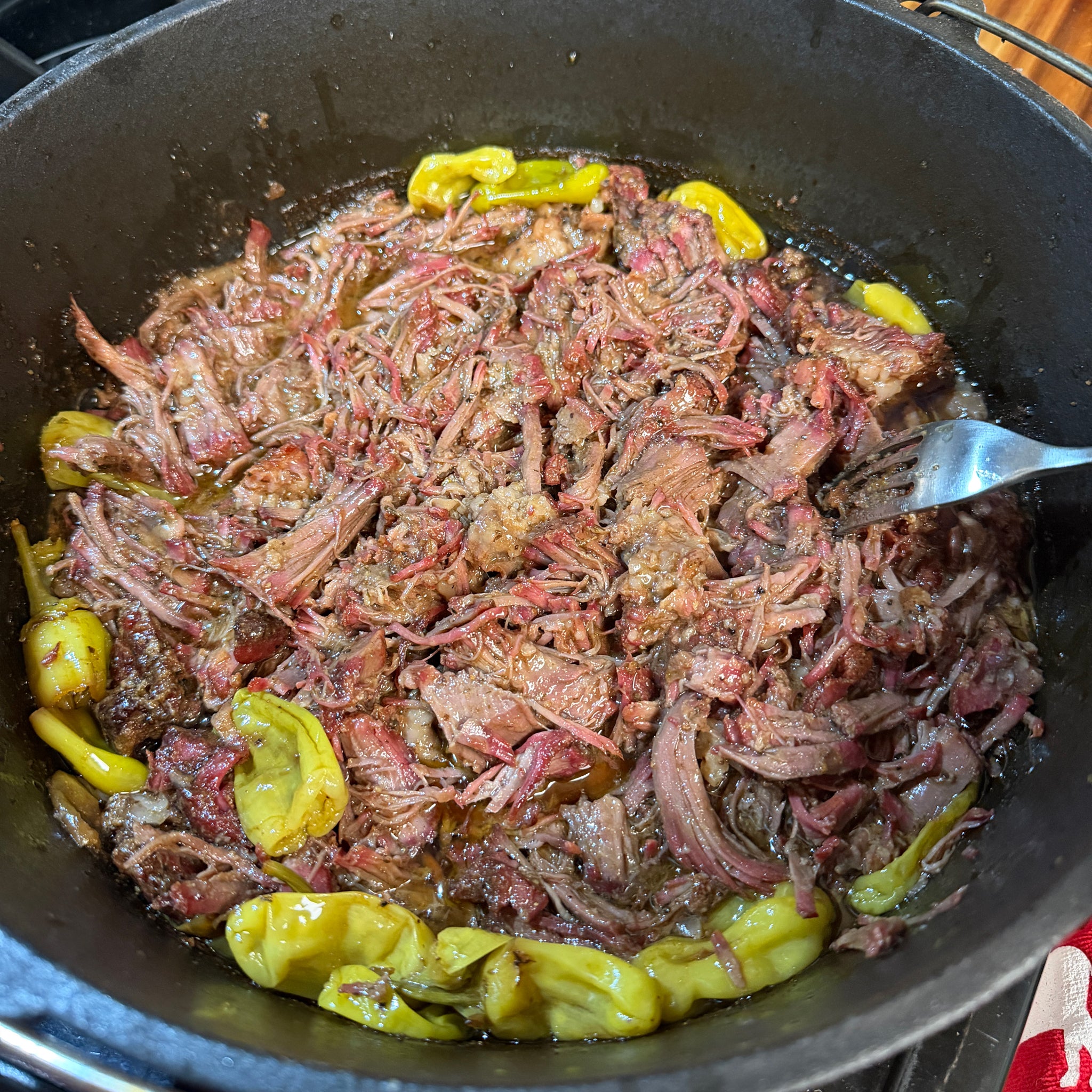Mississippi Pot Roast in a Dutch Oven