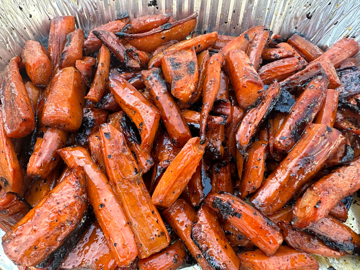 Maple Pecan Hot Honey Carrots