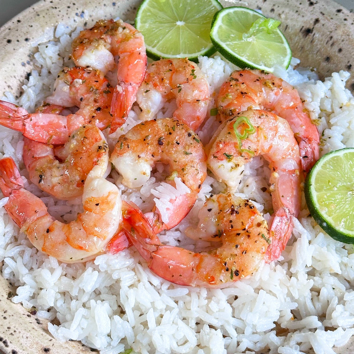 Citrus Shrimp with Coconut Rice