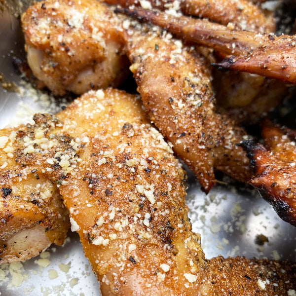 Lane's Brined Garlic Parmesan Wings