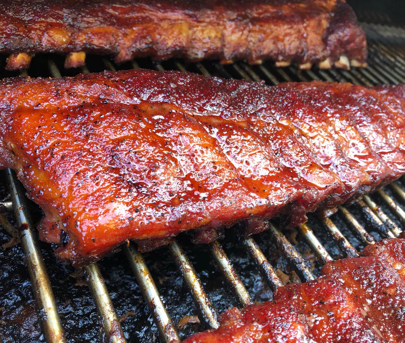 Holding ribs from the smoker