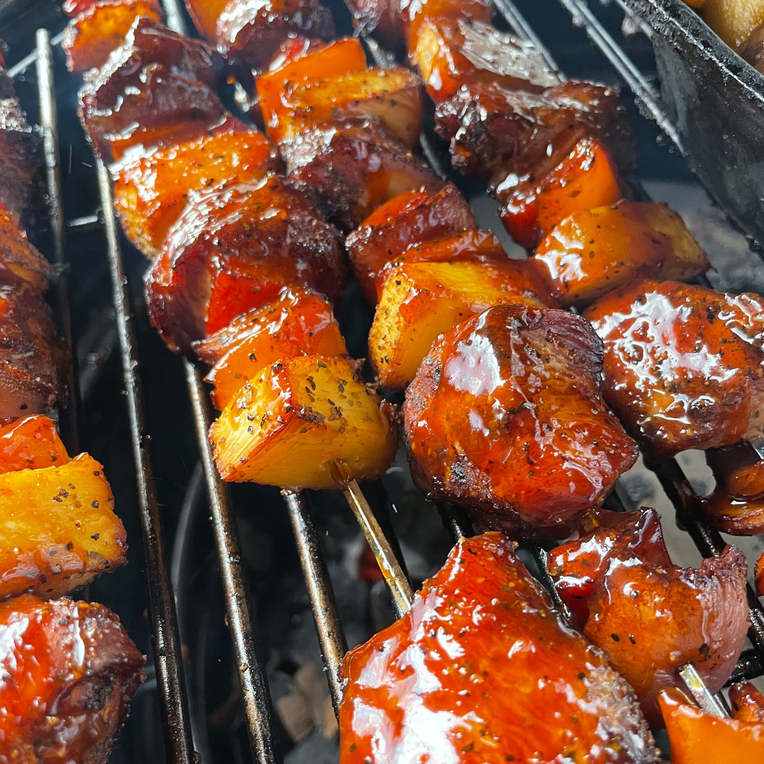 Pineapple Chipotle Chicken Kabobs