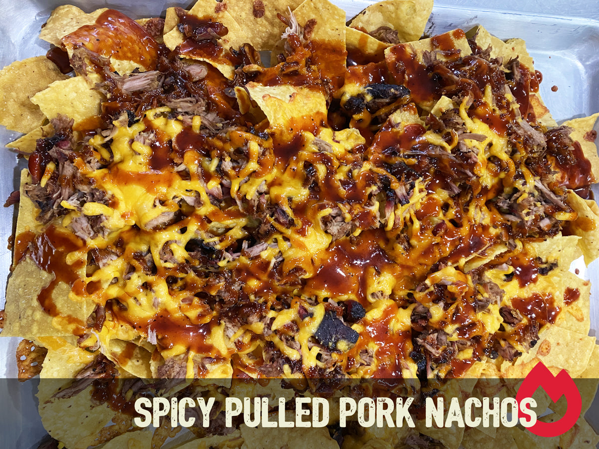 Spicy BBQ Pulled Pork Nachos