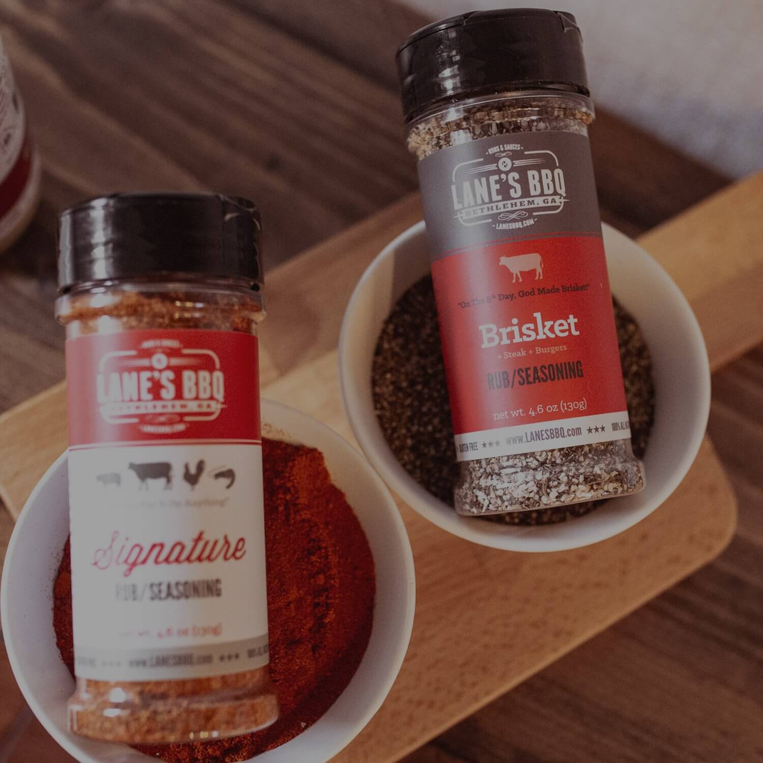 Handcrafted rubs by Lane's BBQ