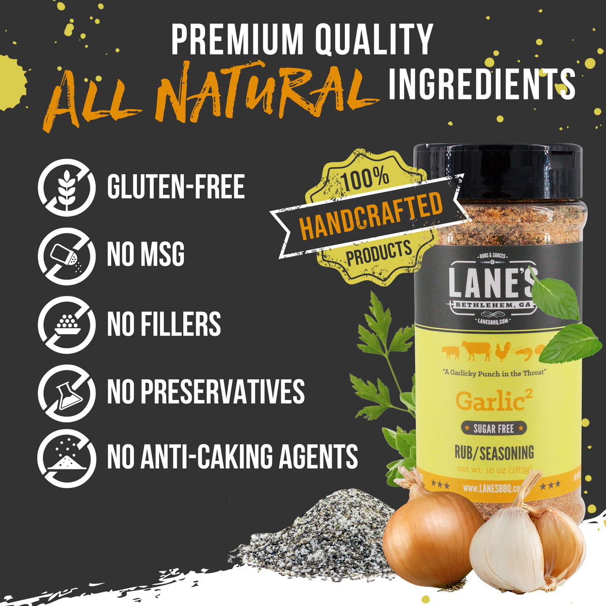 Best Garlic Rub | Garlic² Seasoning | Lane’s BBQ
