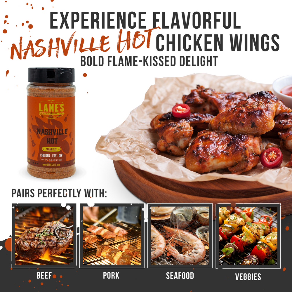 Nashville Hot Seasoning Hot Wings Spicy Dip Rub