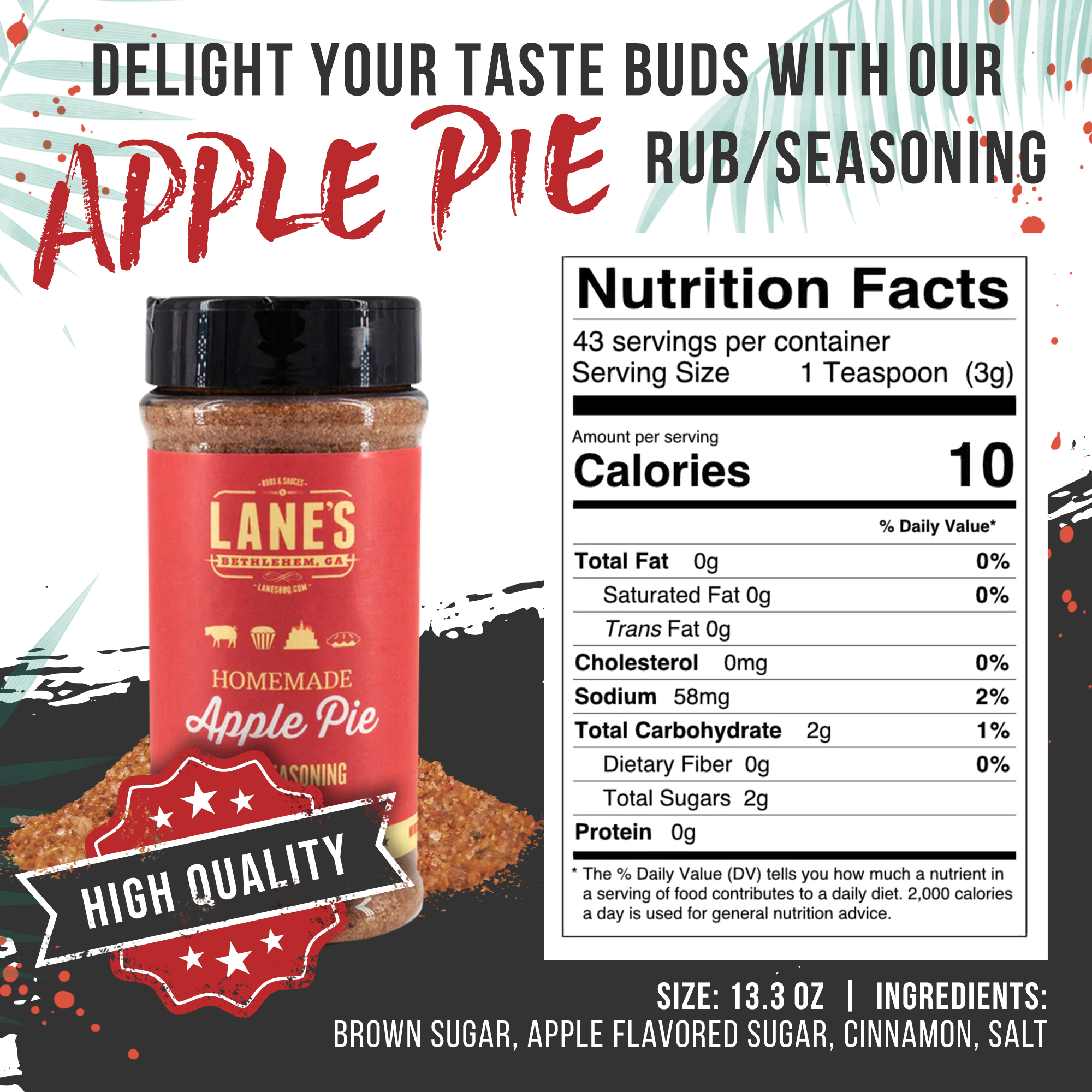 Apple Pie Rub & Seasoning
