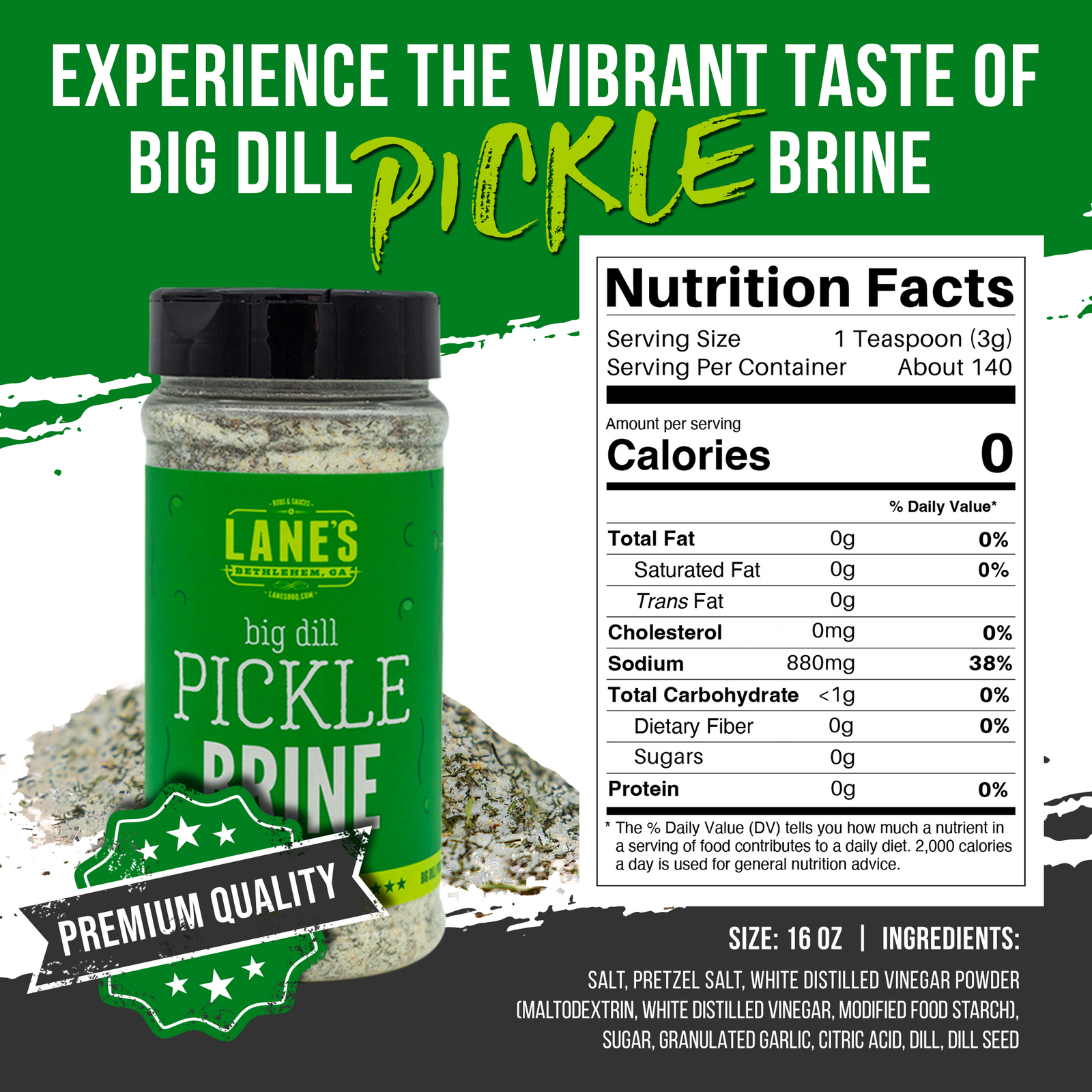Big Dill Pickle Brine Wing Brine
