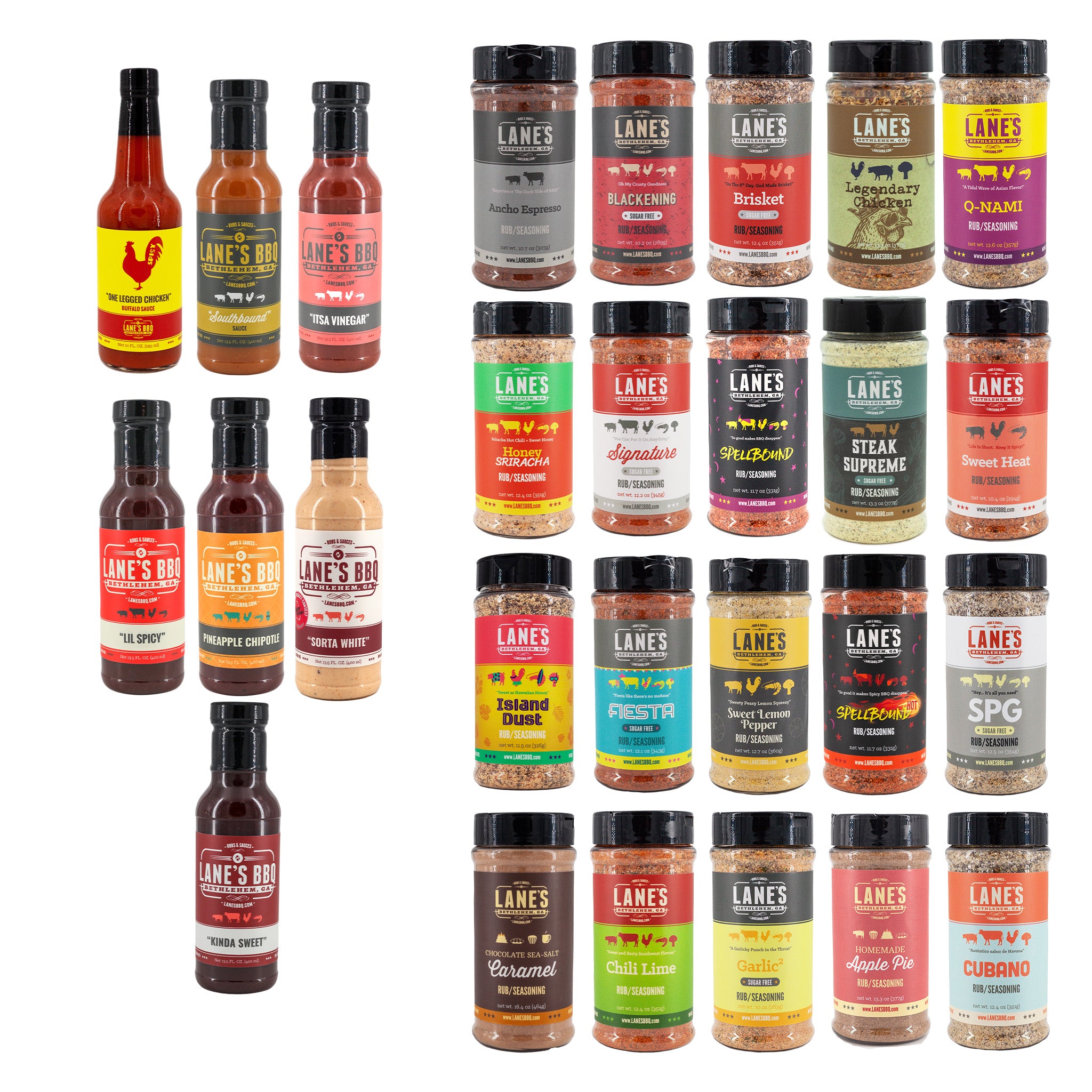 Lane's BBQ Complete Rubs & Sauces Set