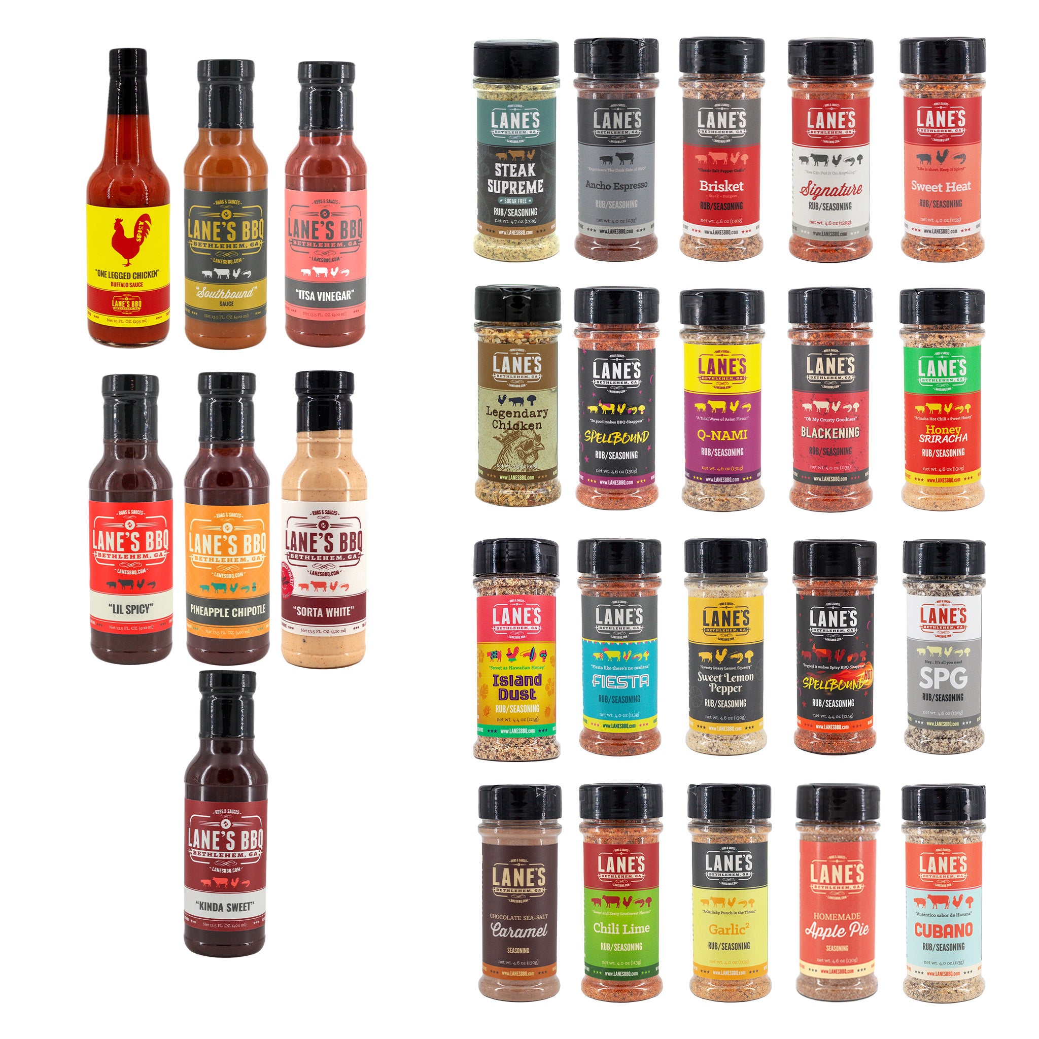 Lane's BBQ Complete Rubs & Sauces Set